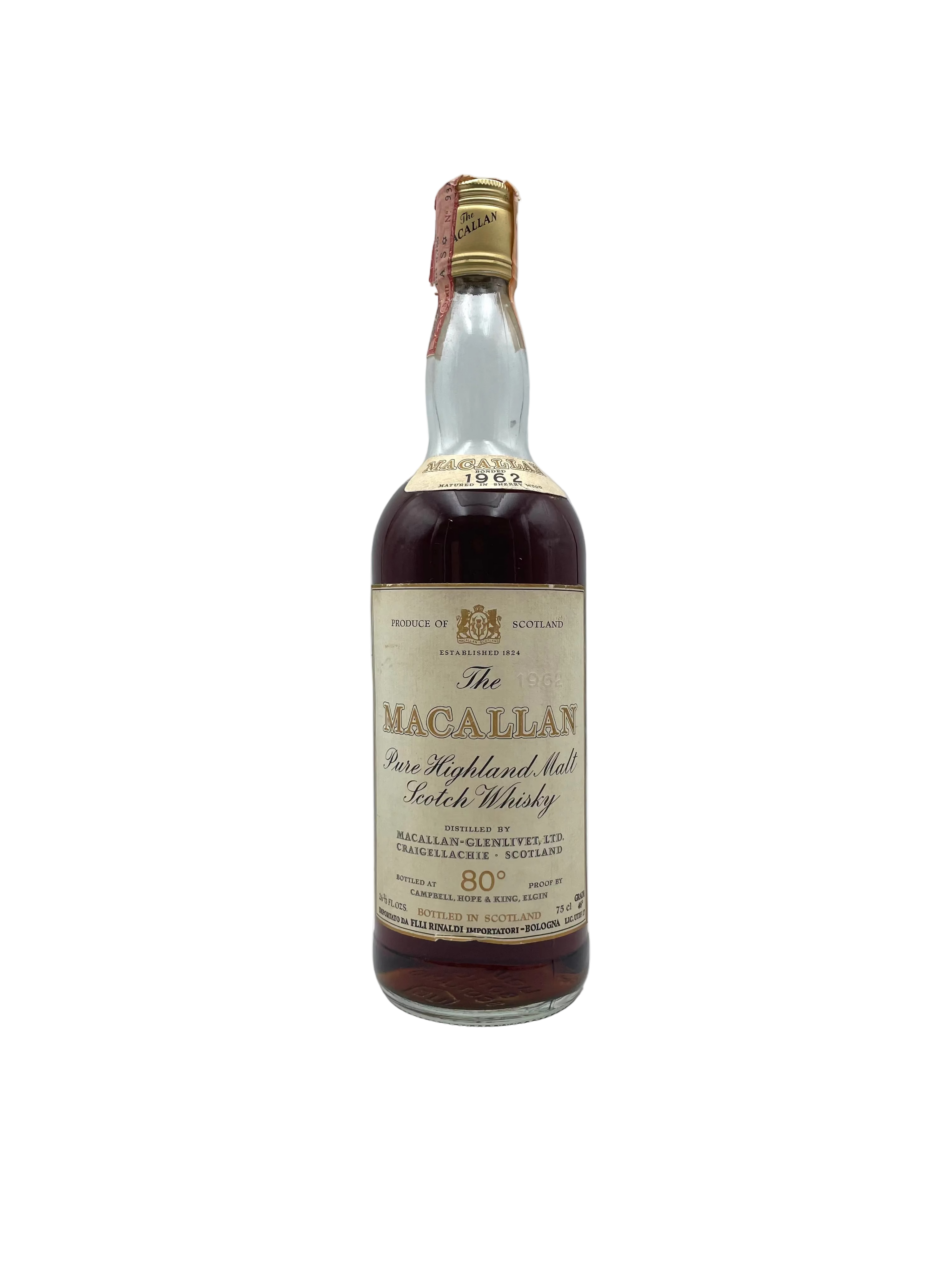 1962 - Macallan - Pure Highland Malt Scotch Whisky - Anni '80s