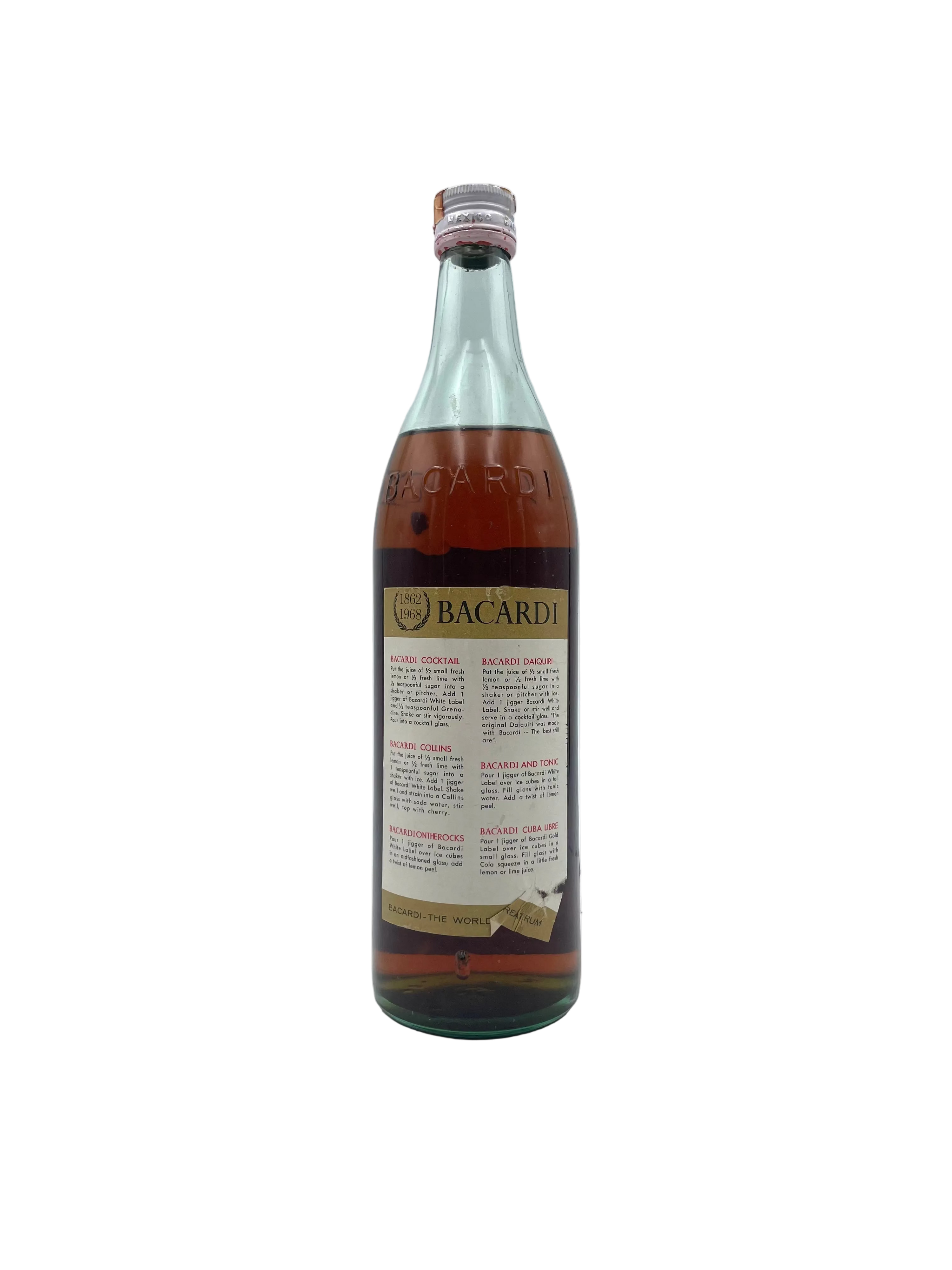 Bacardi - Ron Superior Carta De Oro - Anni '70s