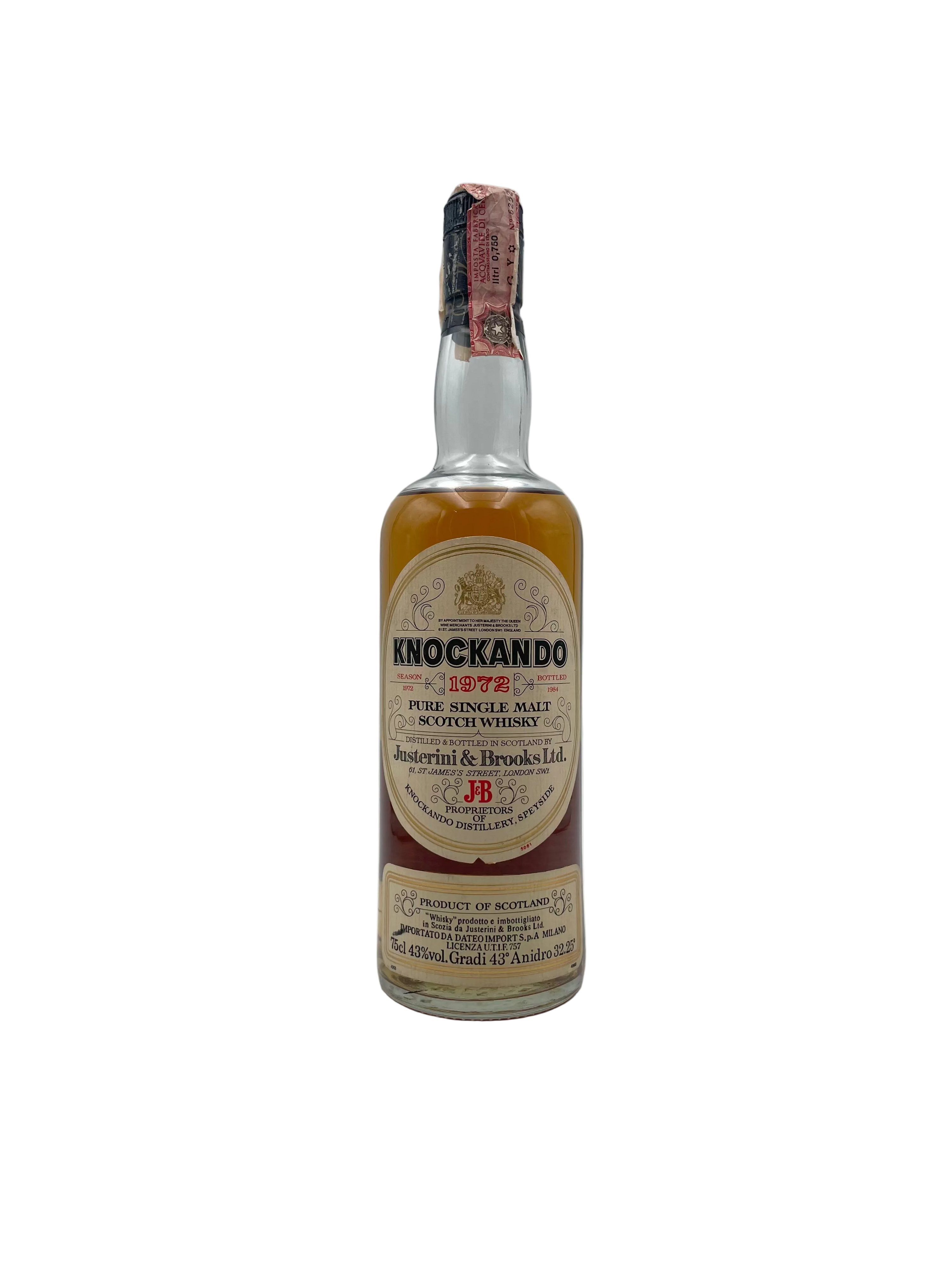 1972 - Knockando - 12 YO Pure Single Malt Scotch Whisky - Bottl. 1984
