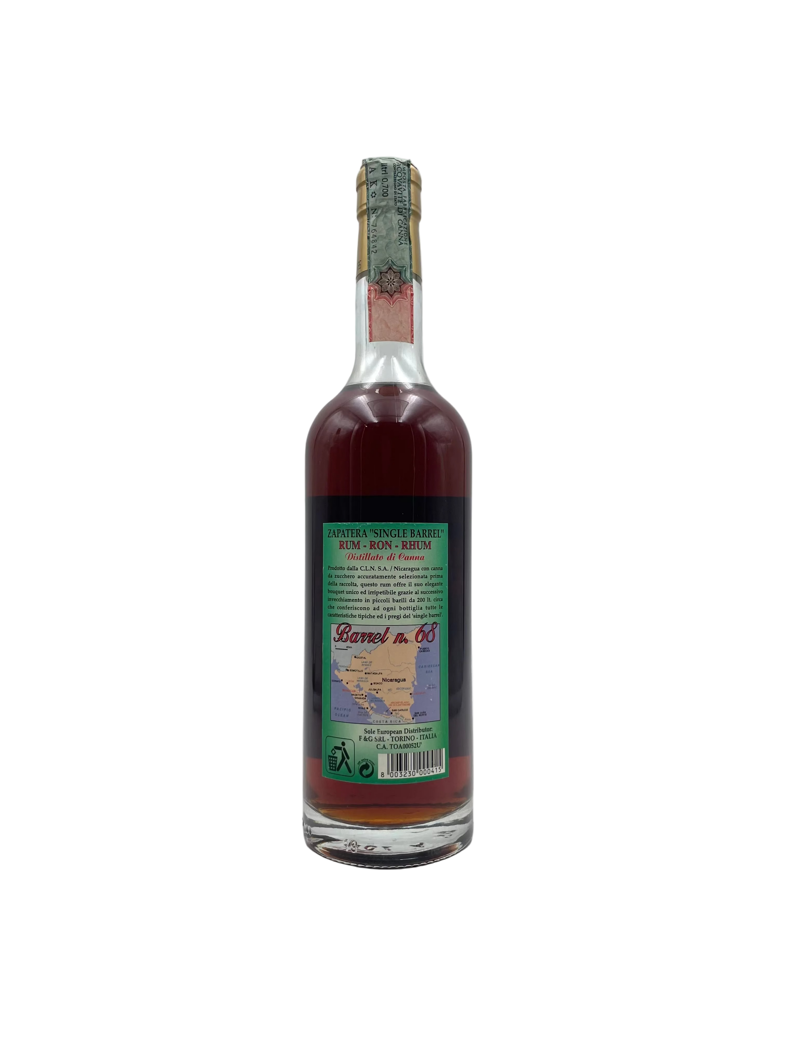 1994 - Zapatera - Rum Gran Reserva Single Barrel N.68