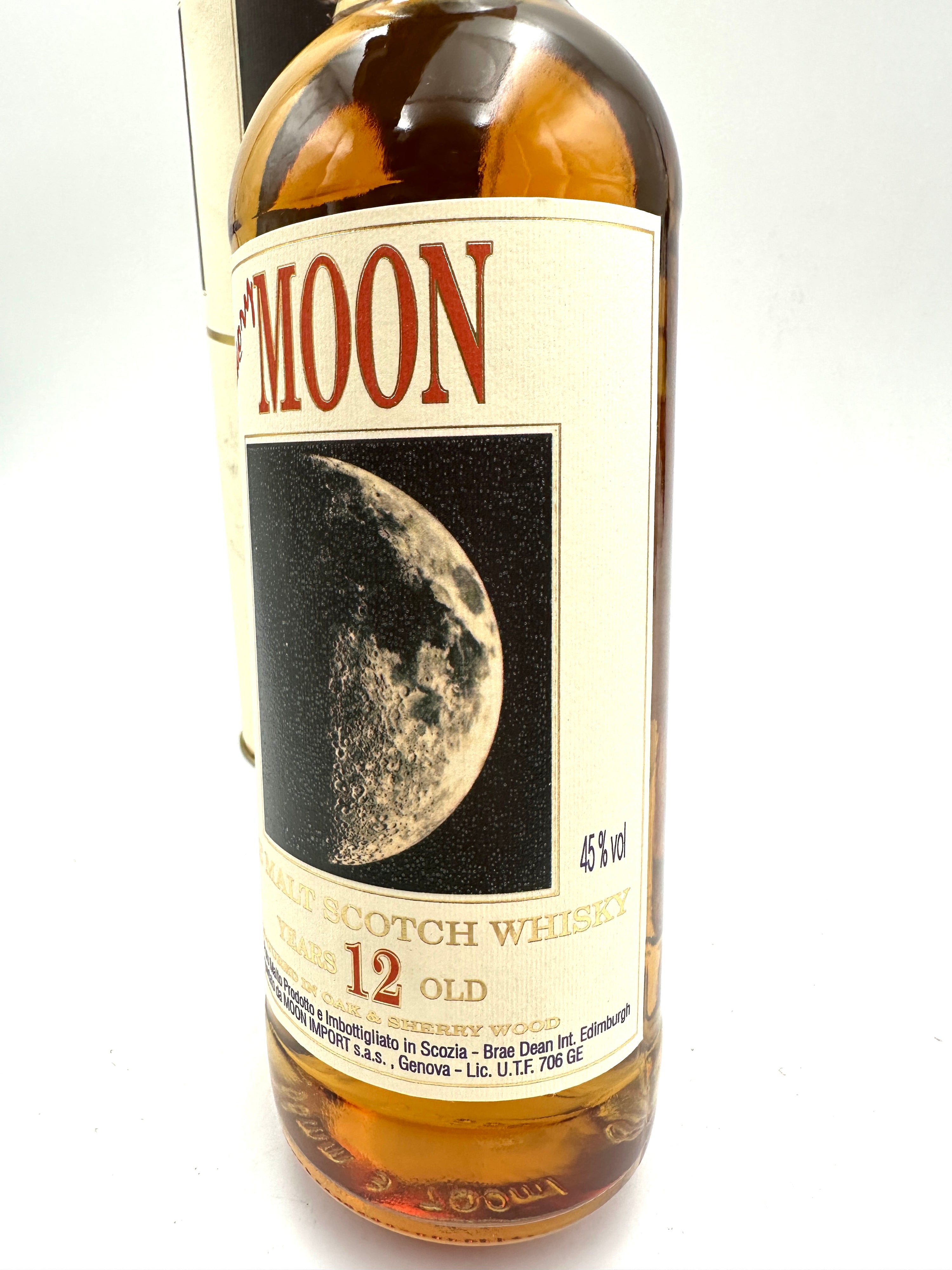 1980s - Flowery Moon - 12 Years Old Pure Malt Scotch Whisky Moon Import