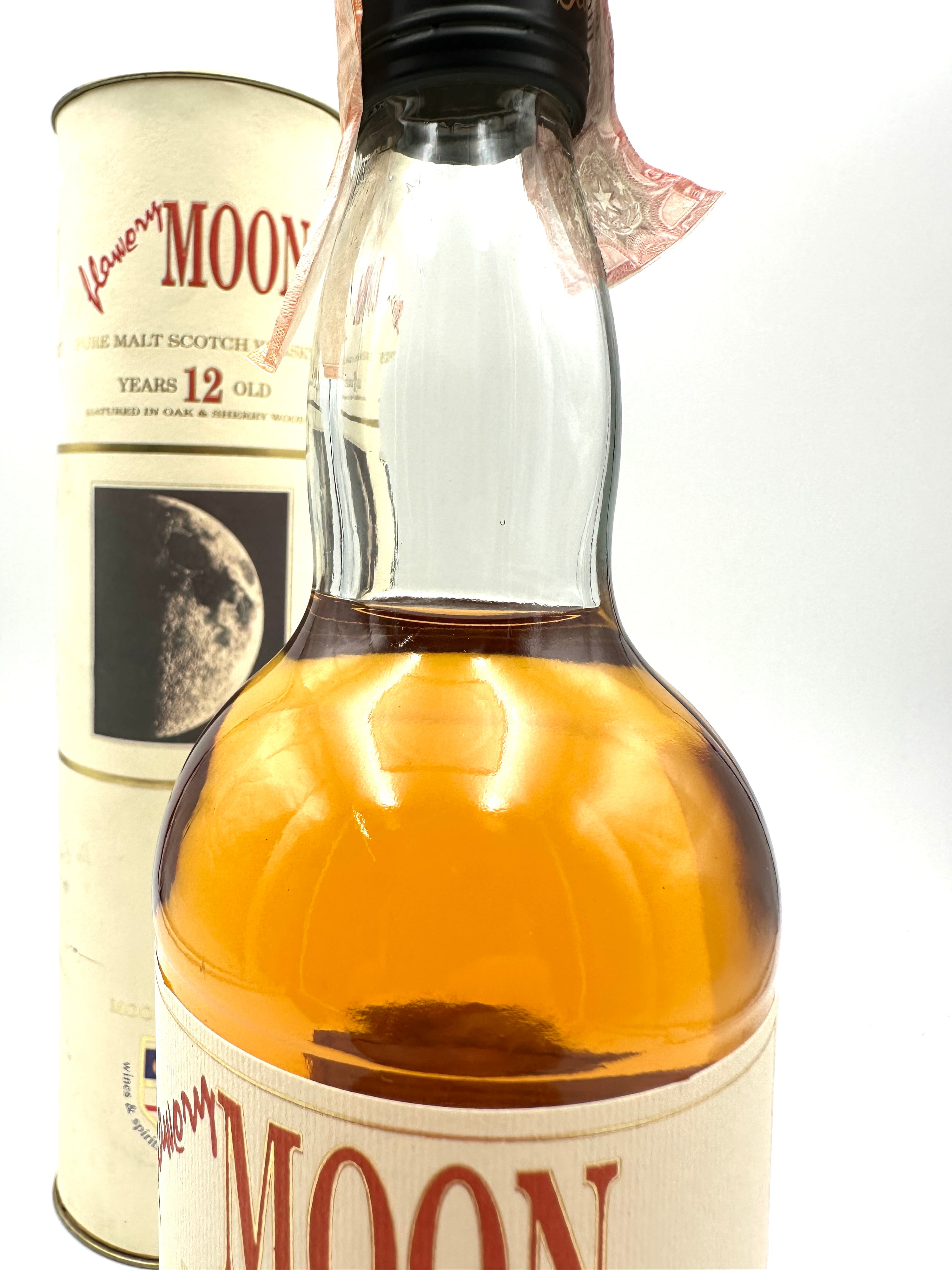 1980s - Flowery Moon - 12 Years Old Pure Malt Scotch Whisky Moon Import