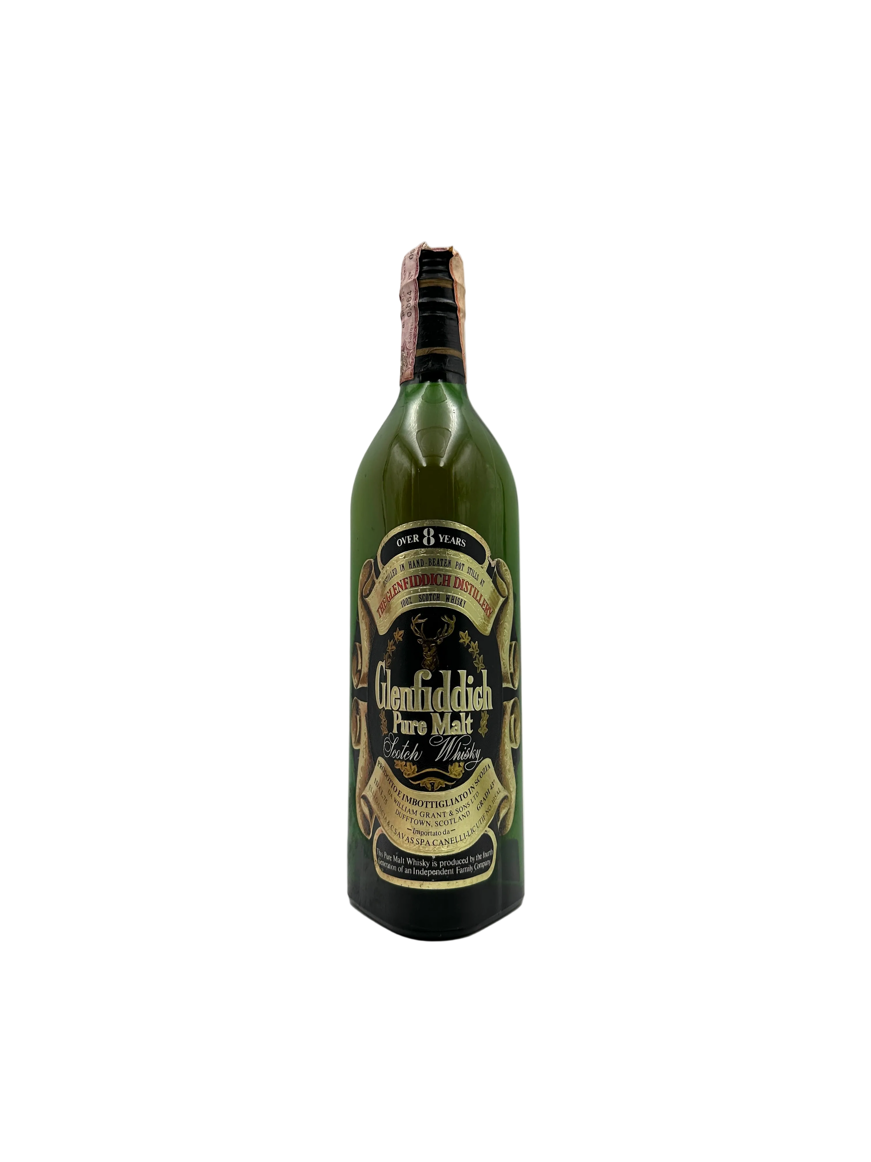 Glenfiddich - Over 8 Years Old Pure Malt Scotch Whisky - 1970s