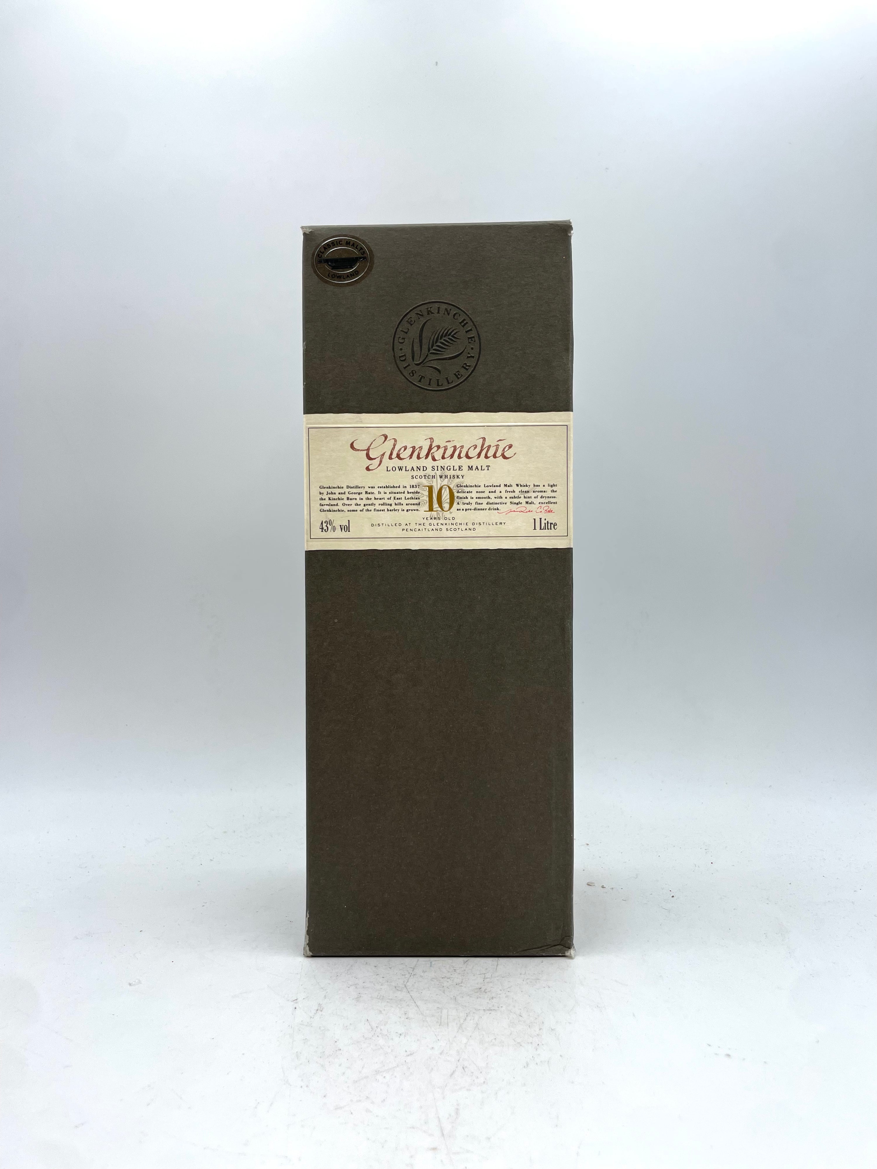 Glenkinchie - 10 YO Lowland Single Malt Scotch Whisky - 1980s