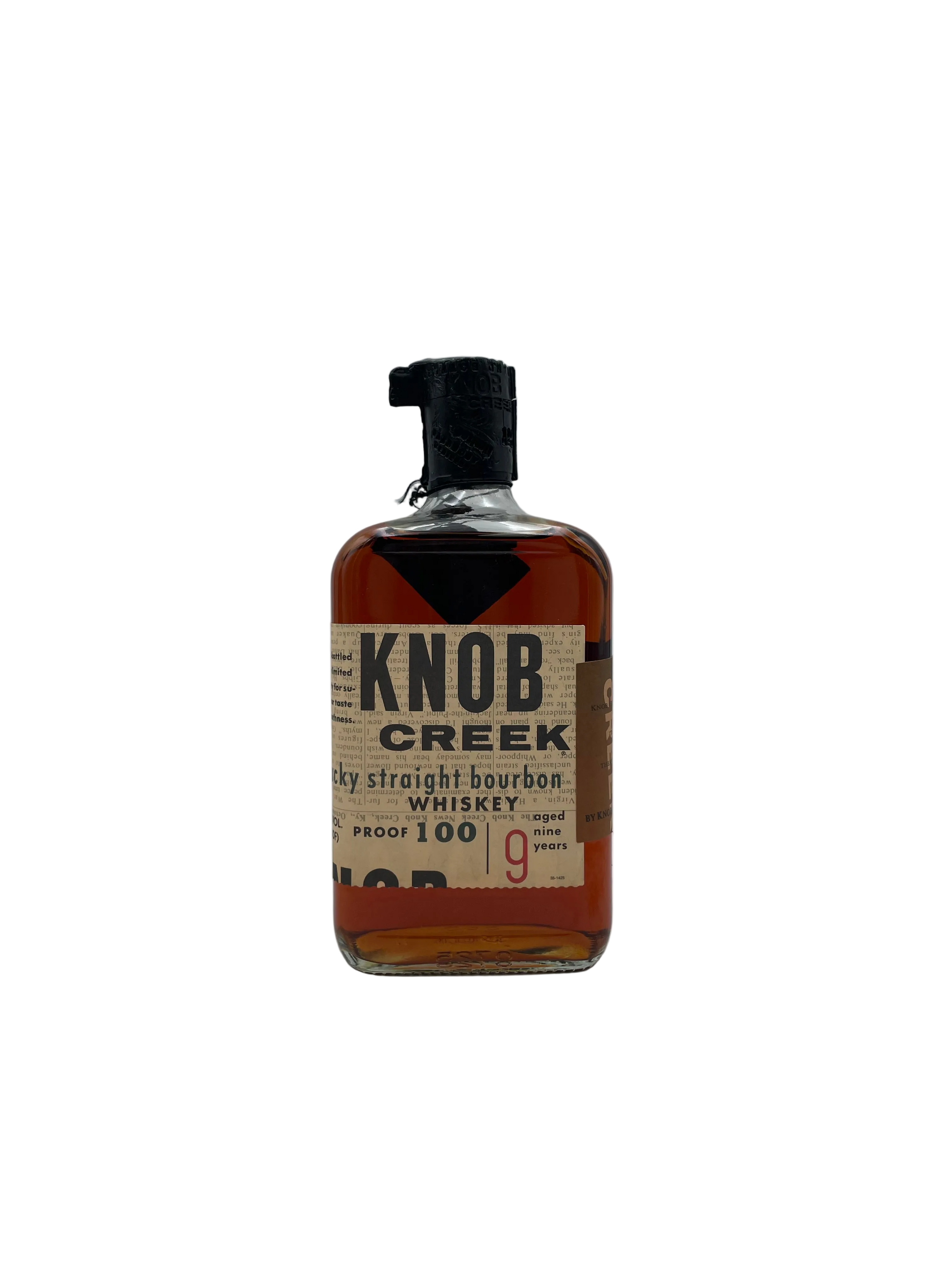 Knob Creek - 9 YO Kentucky Straight Bourbon Whiskey - 100 Proof - Anni ‘80s