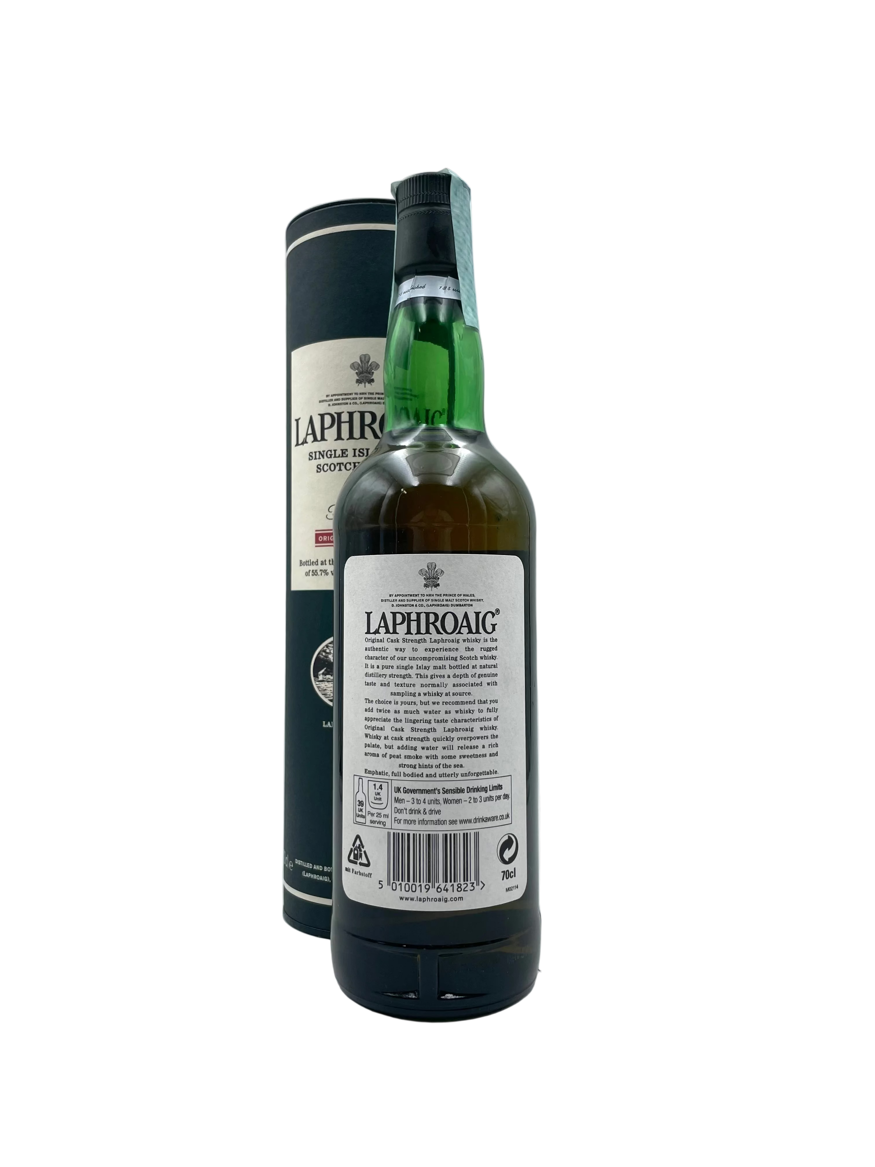 Laphroaig - 10 YO Original Cask Strength Single Islay Malt Scotch Whisky - Anni '00s