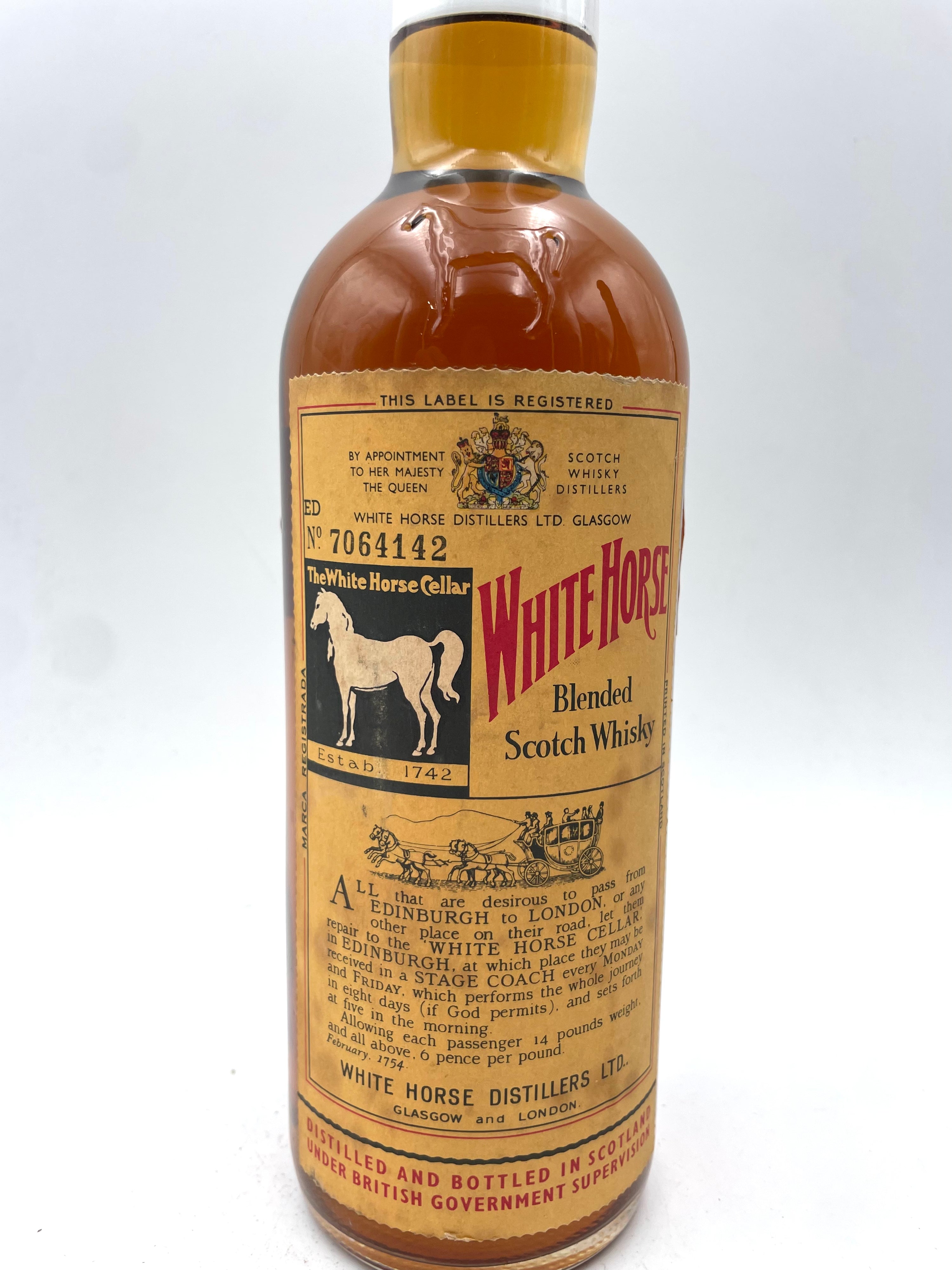 White Horse - Blended Scotch Whisky Spring Cap - 1960s