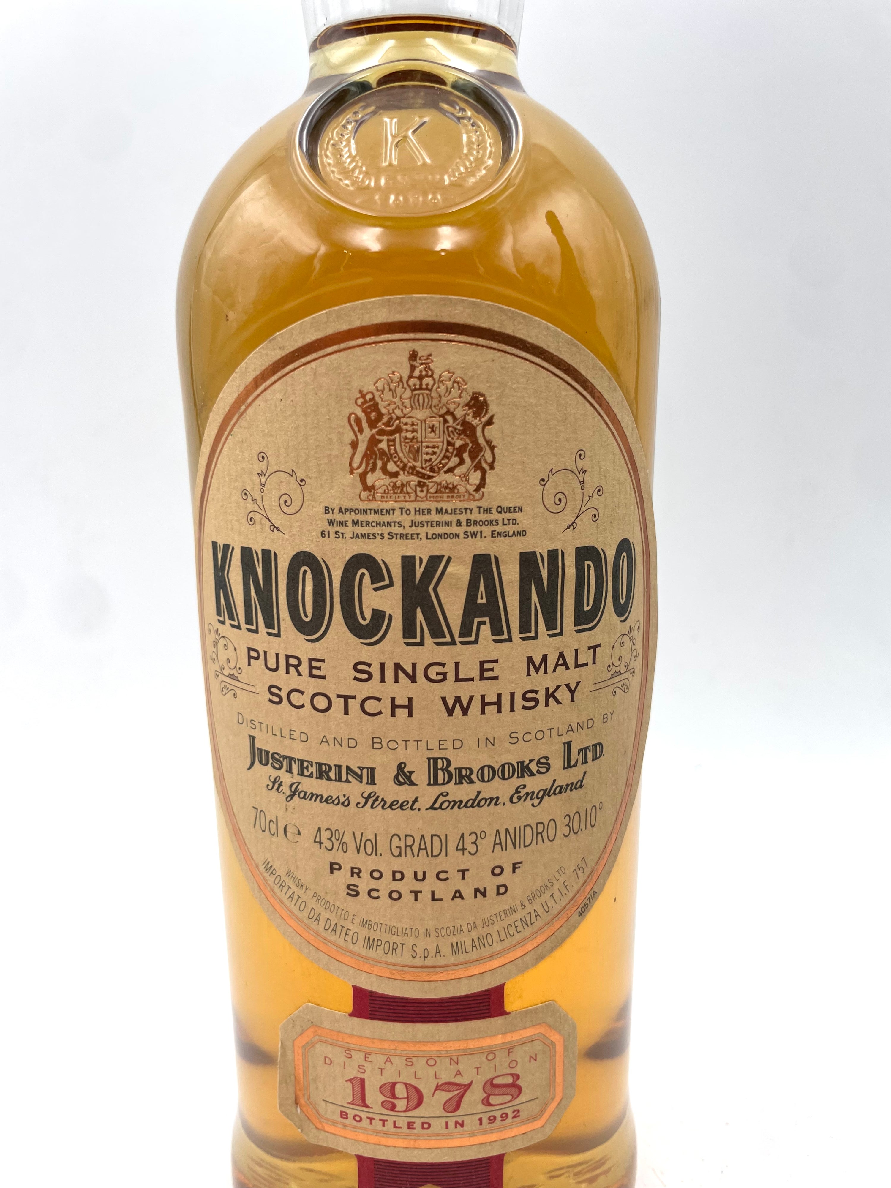 1978 - Knockando - 14 YO Pure Single Malt Scotch Whisky - Bottl. 1992