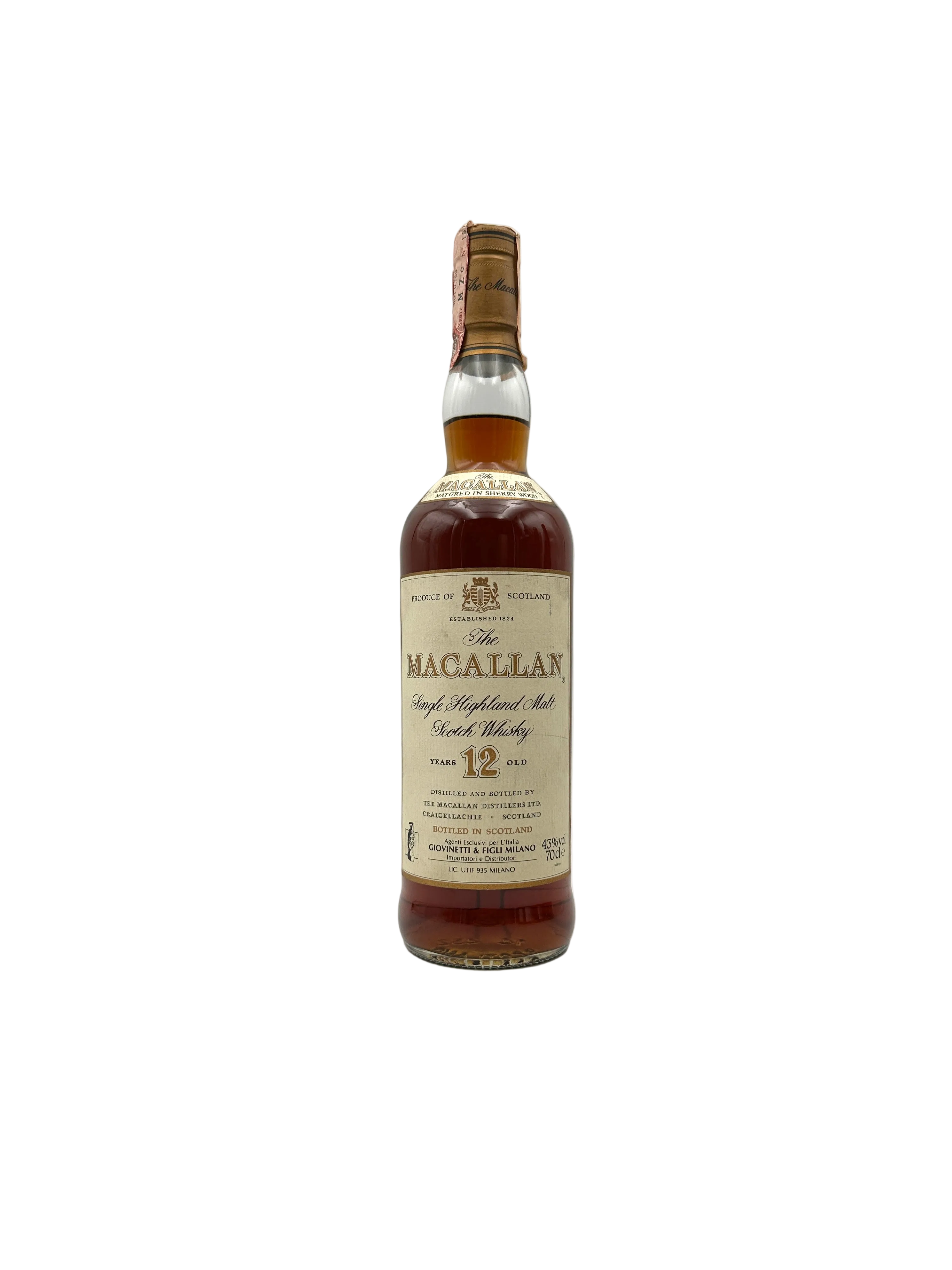 Macallan - 12 Years Old Single Highland Malt Scotch Whisky - 1990s