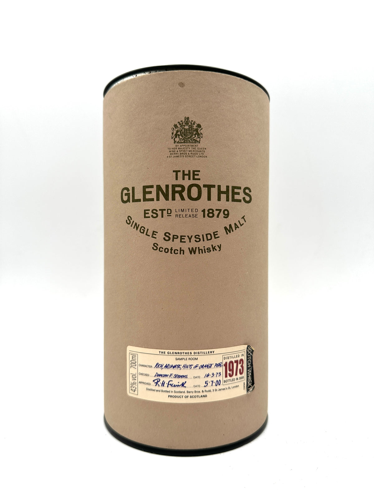 1973 - Glenrothes - Scotch Whisky - Bottled 2000