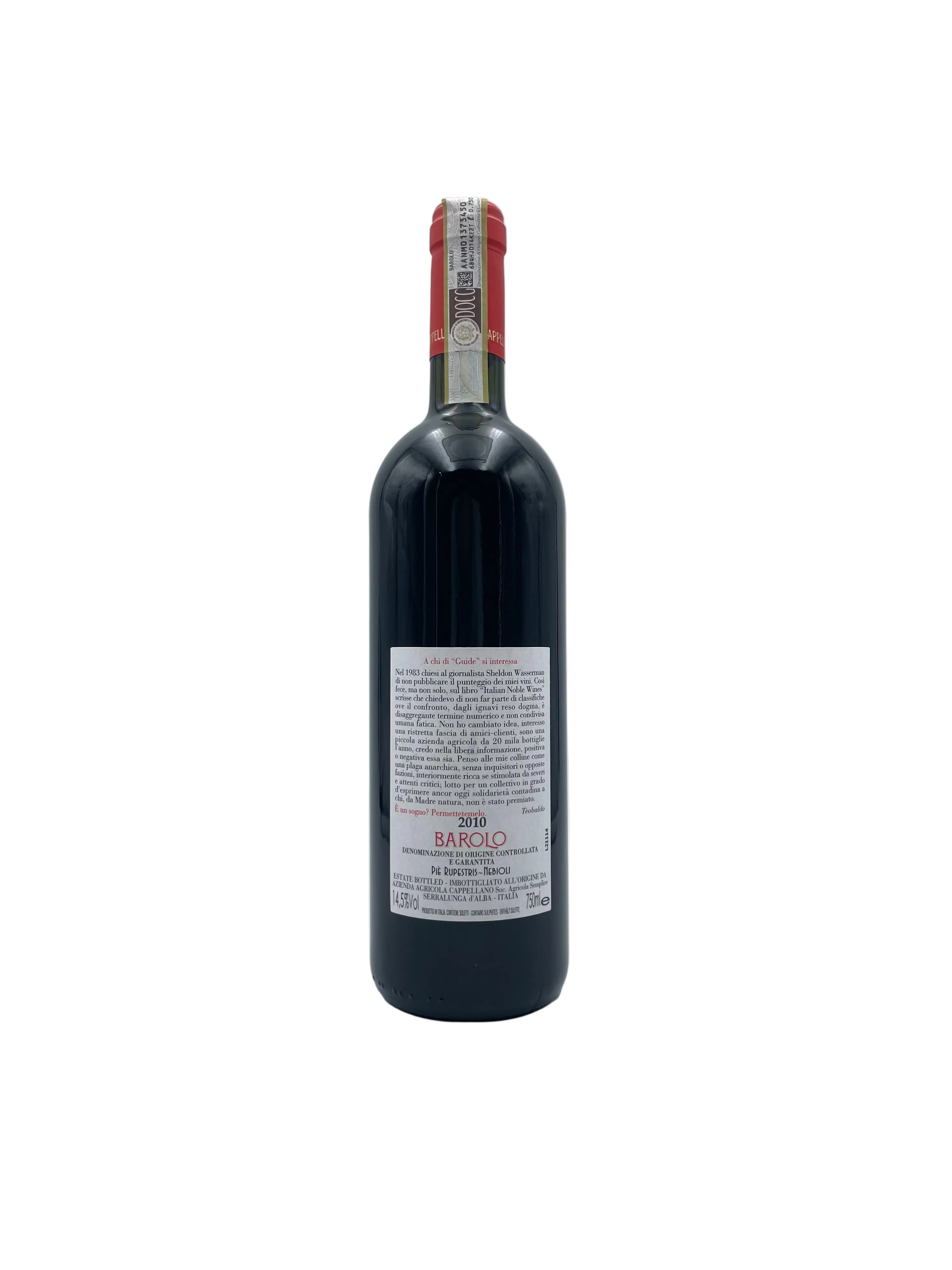 2010 - Cappellano - Barolo Otin Fiorin Pié Rupestris