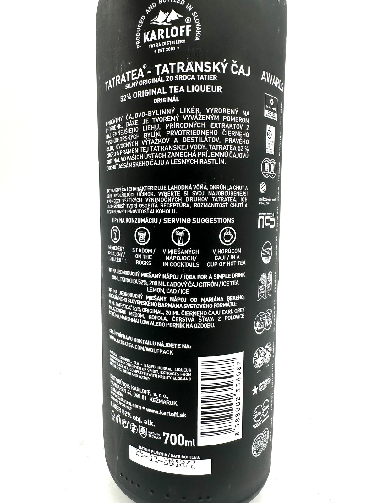 Tatratea - Original Tea Liqueur 52% - Bottled 2018