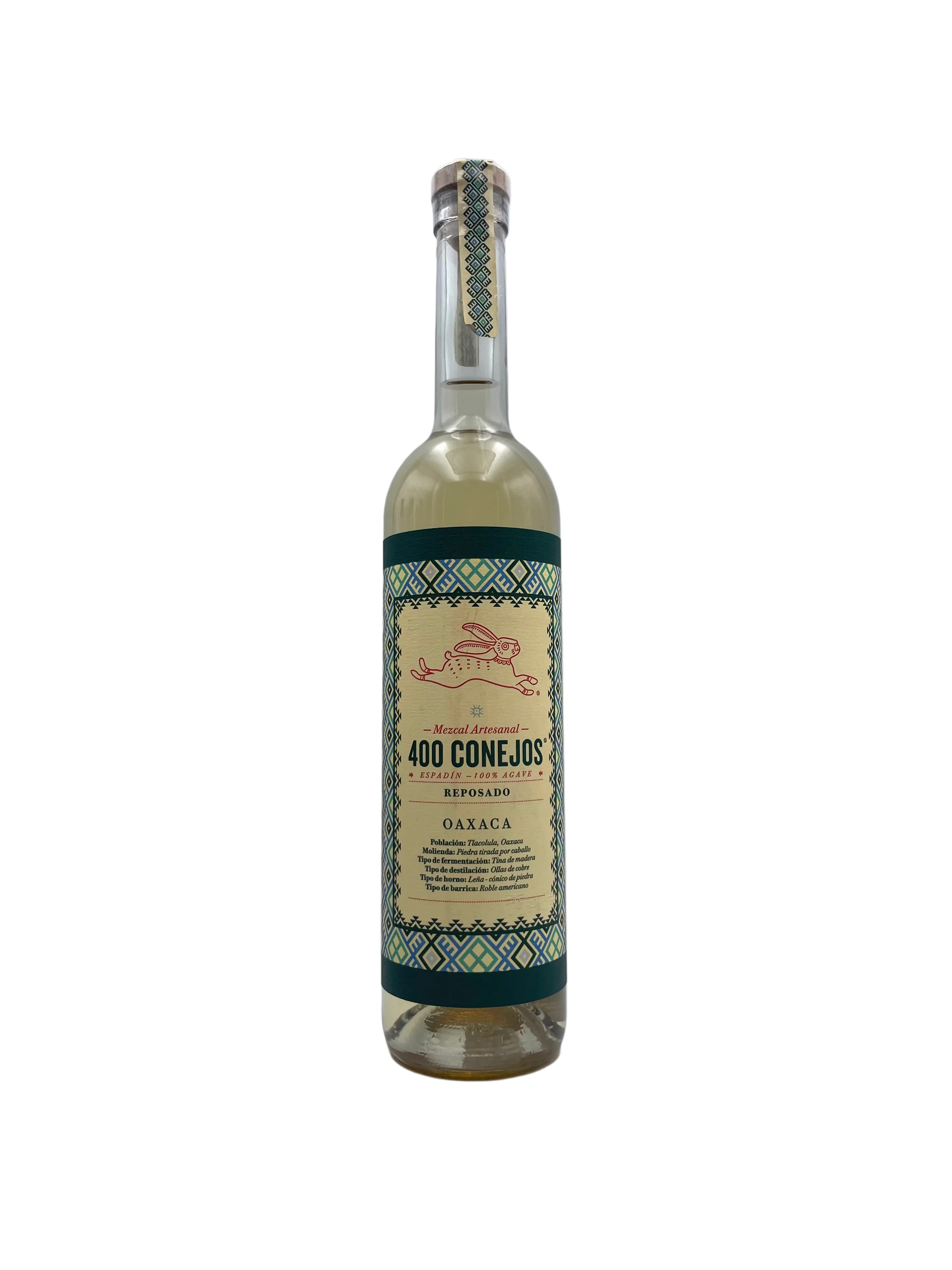Crista La Santa 400 Conejos - Mezcal Artesanal Reposado