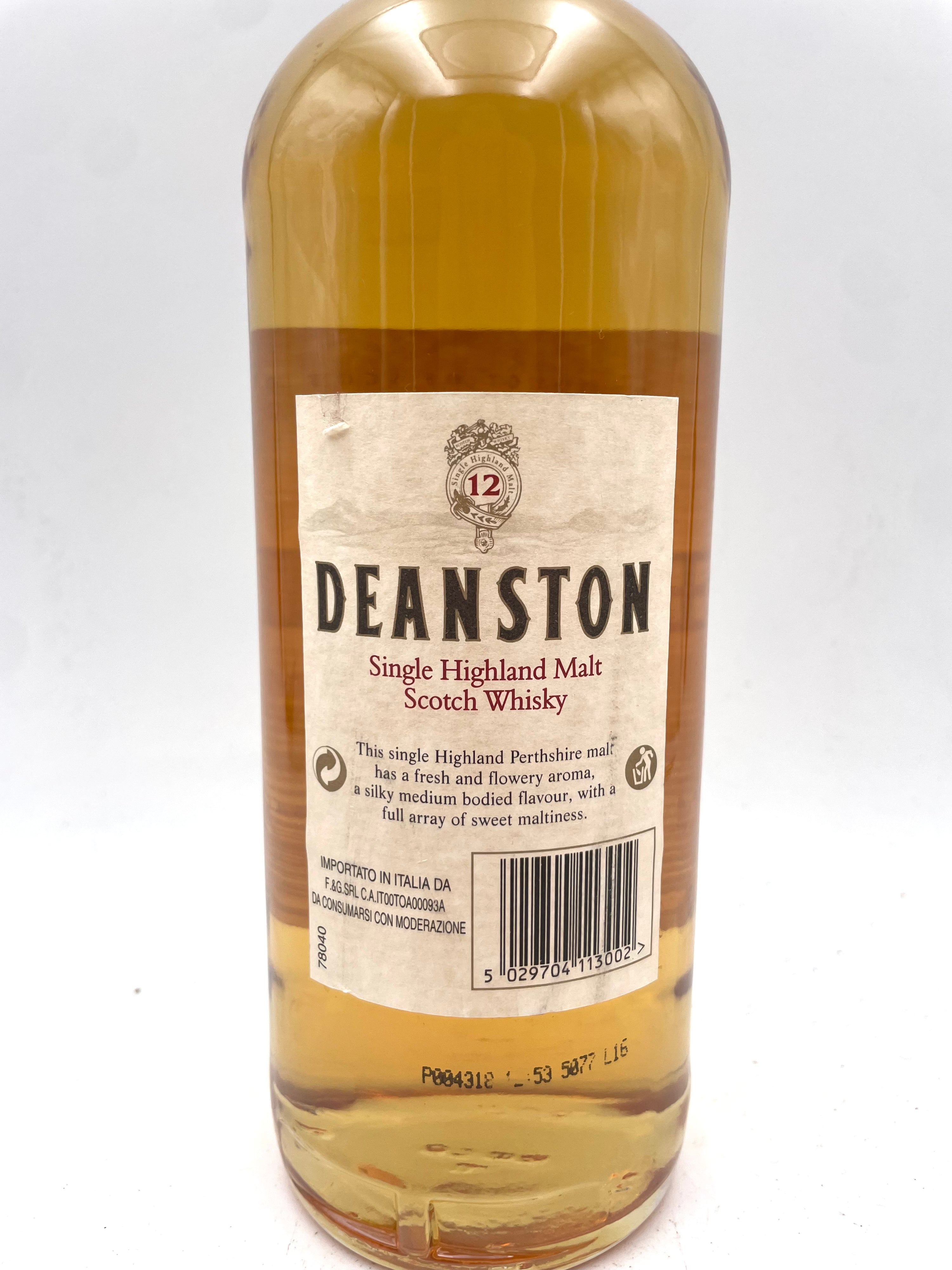 Deanston - 12 YO Single Highland Malt Scotch Whisky - 1990s