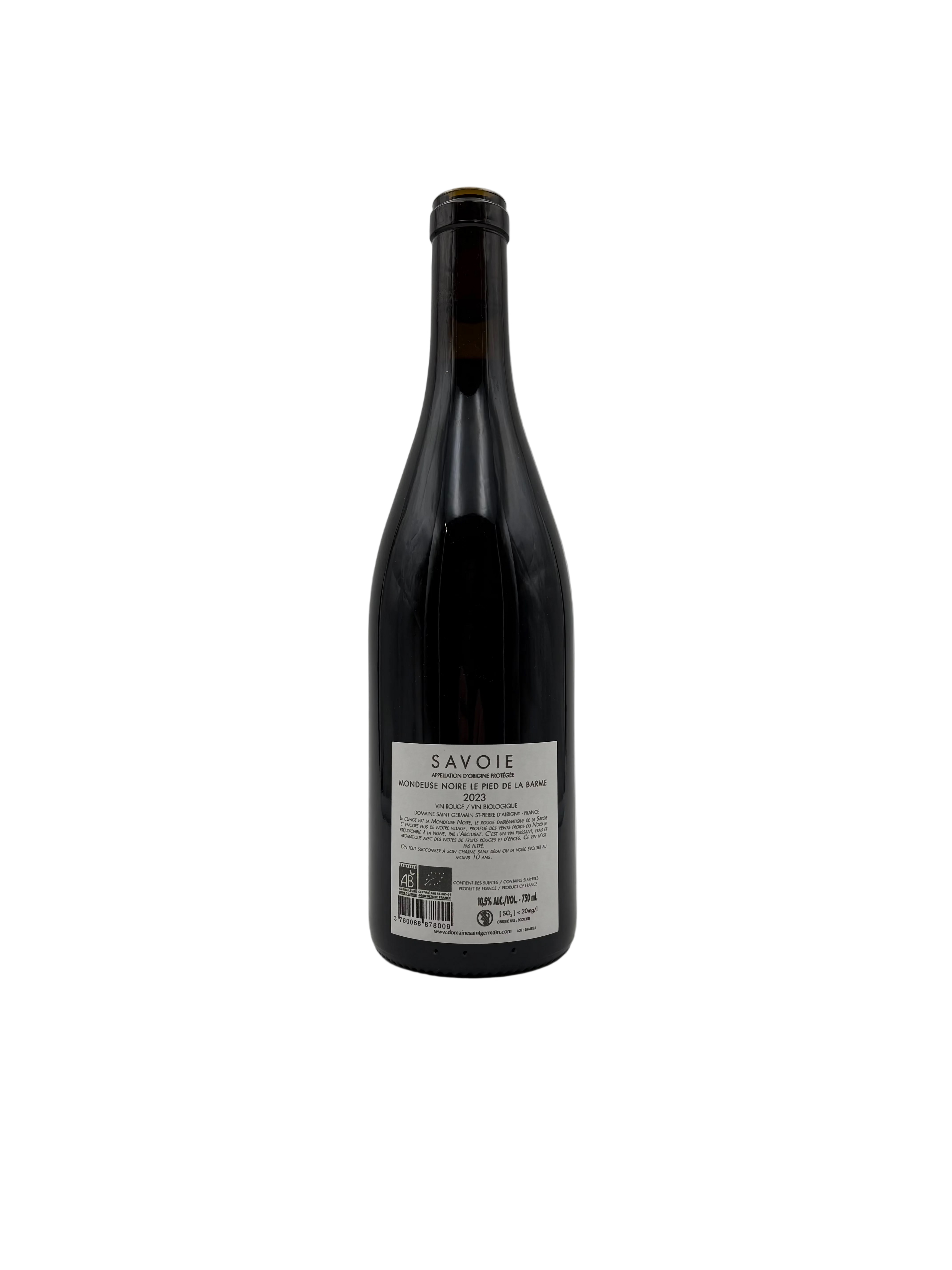 2023 - Domaine Saint-Germain - Mondeuse Noire Le Pied de la Barme