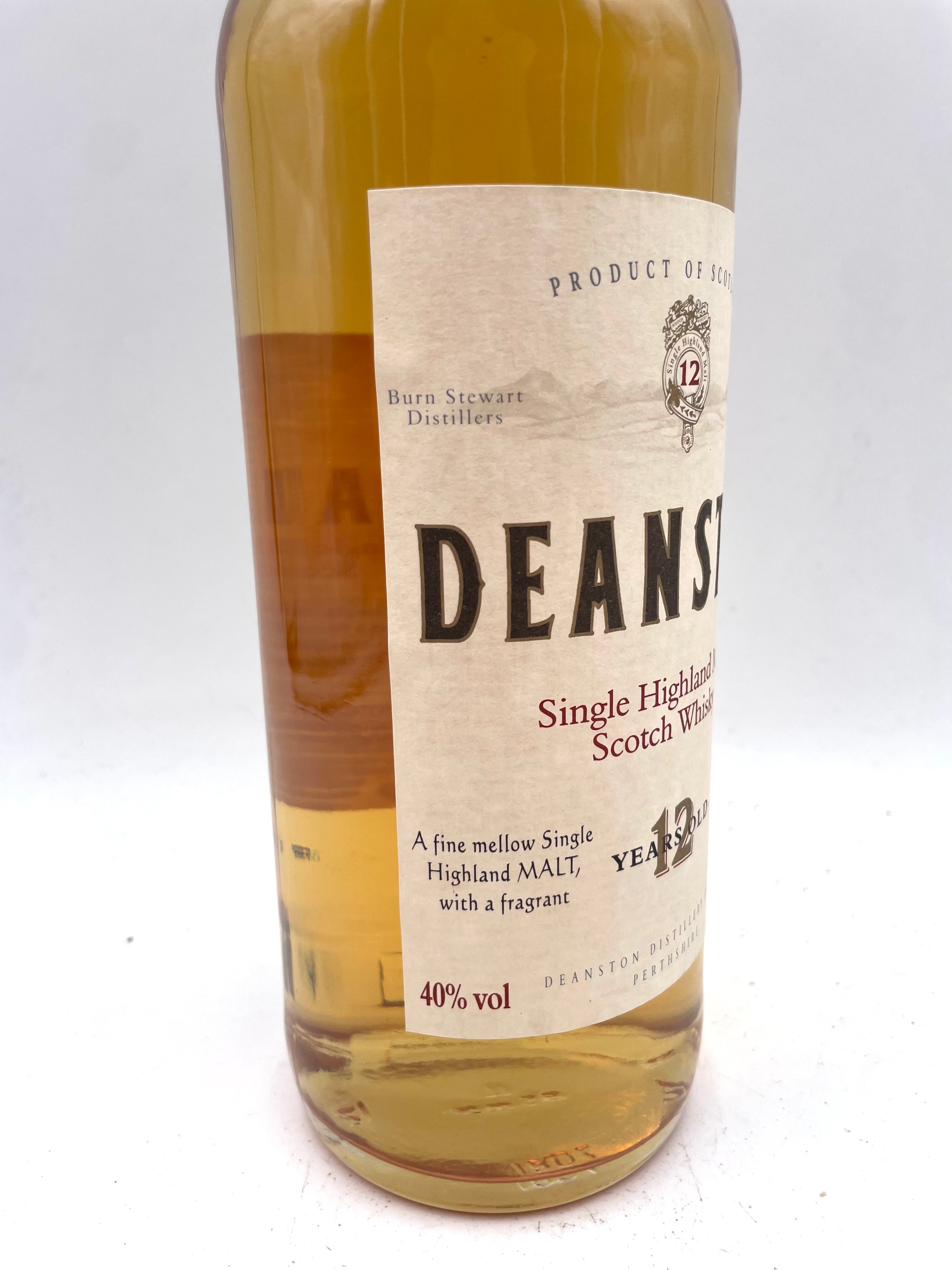 Deanston - 12 YO Single Highland Malt Scotch Whisky - 1990s