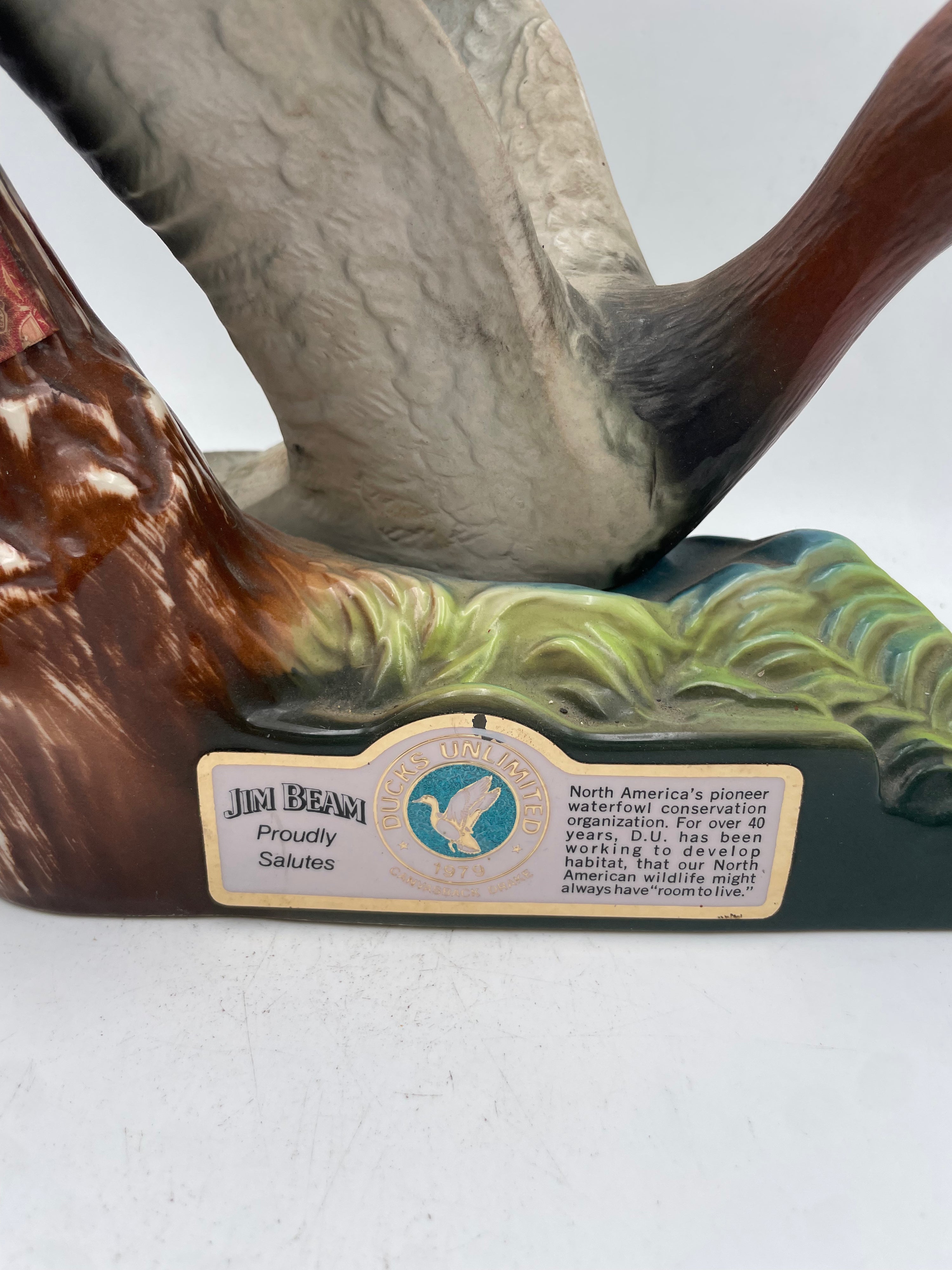 1979 - Jim Beam - 100 Months Old Kentucky Straight Finest Bourbon Whiskey - Ducks Unlimited - 1980s