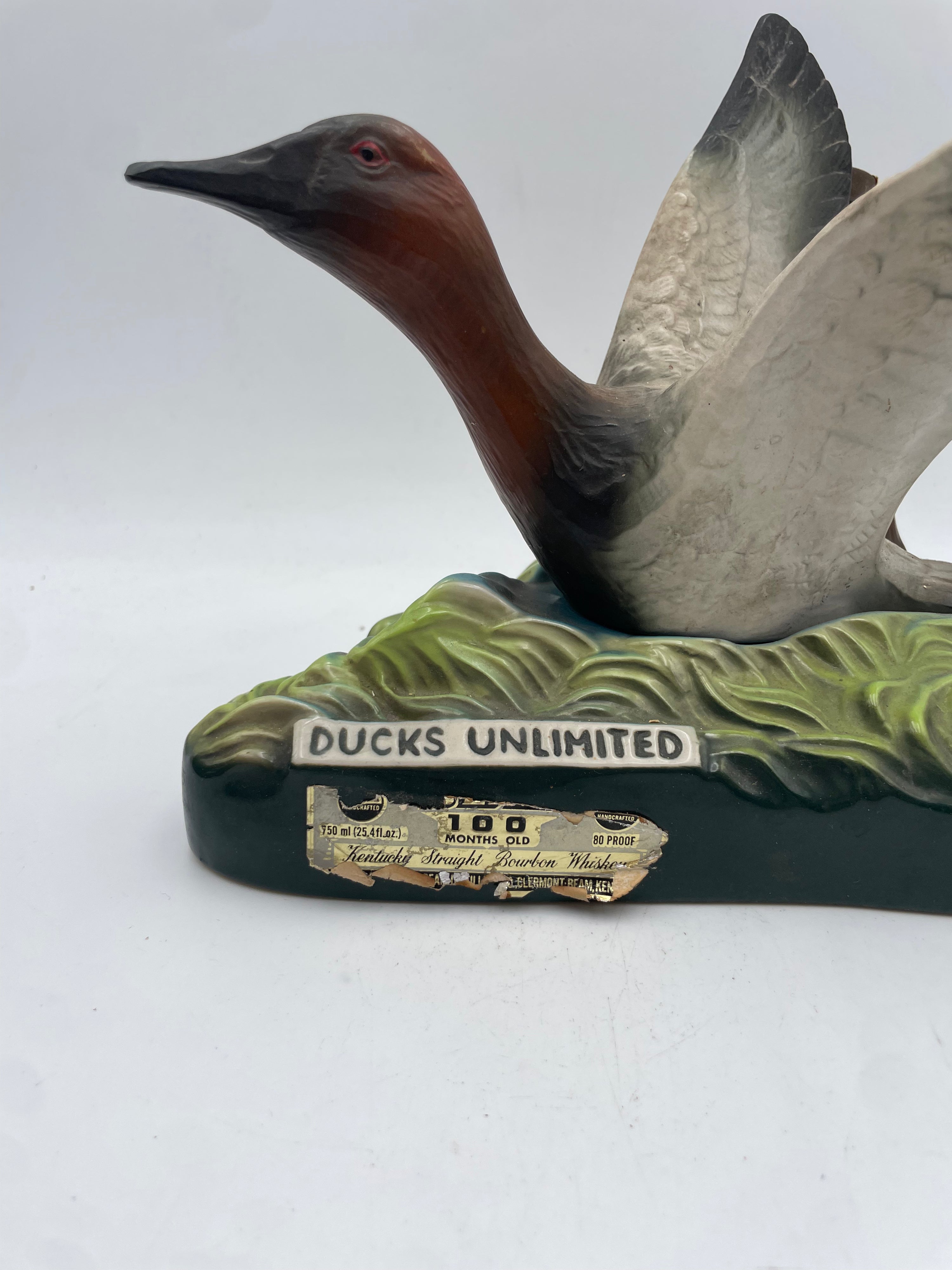 1979 - Jim Beam - 100 Months Old Kentucky Straight Finest Bourbon Whiskey - Ducks Unlimited - 1980s