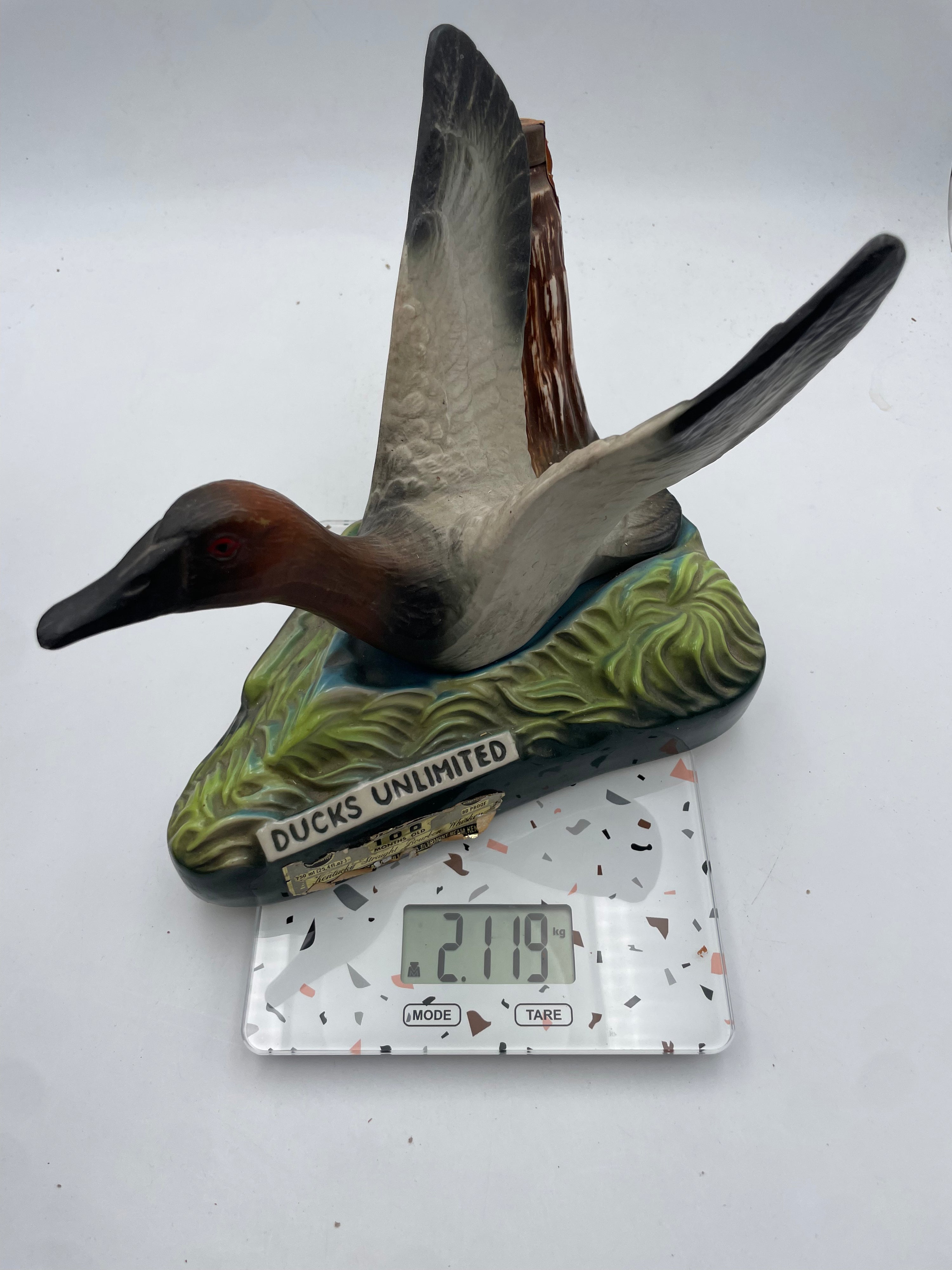 1979 - Jim Beam - 100 Months Old Kentucky Straight Finest Bourbon Whiskey - Ducks Unlimited - 1980s