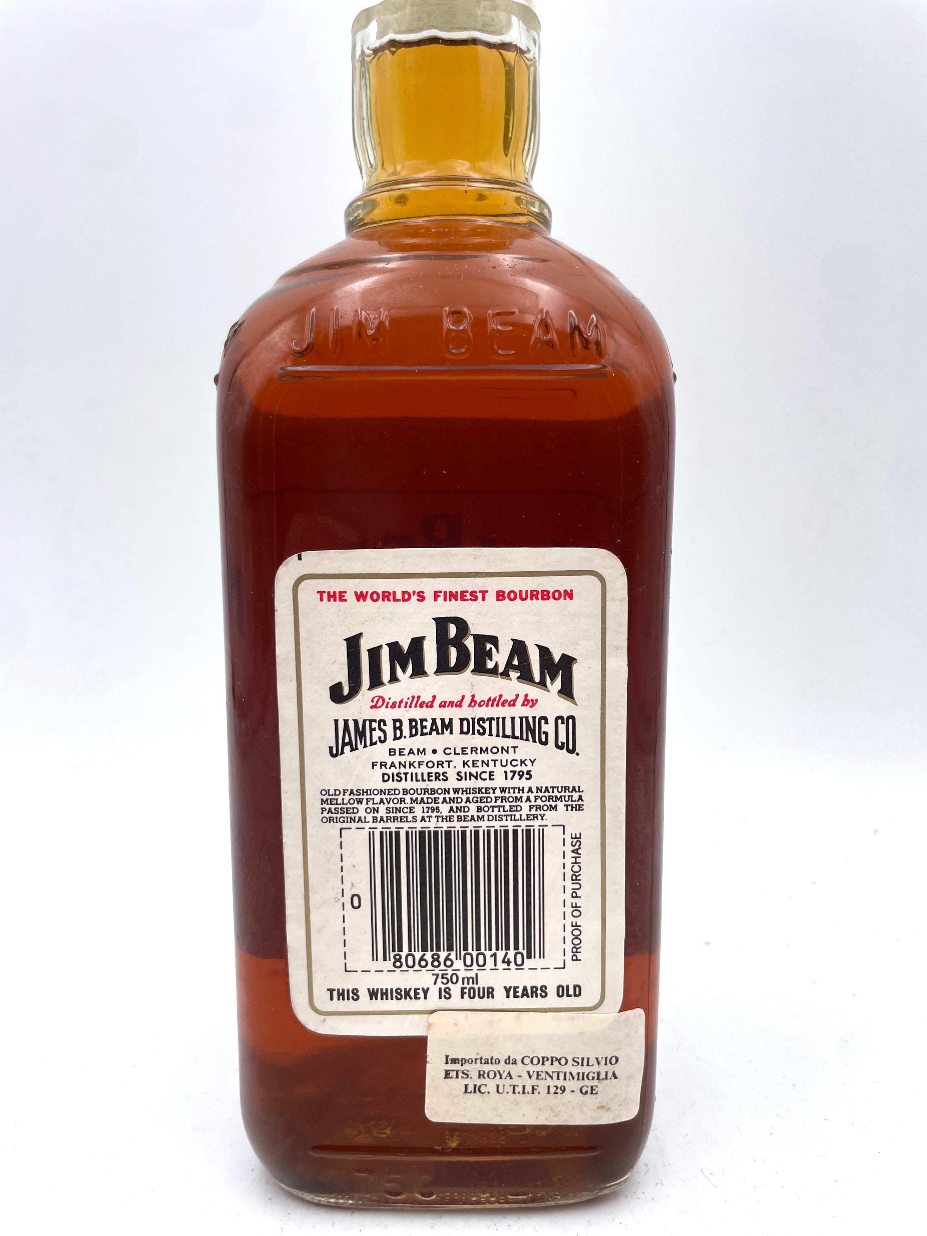 Jim Beam - Kentucky Straight Bourbon Whiskey - Bottled 1990
