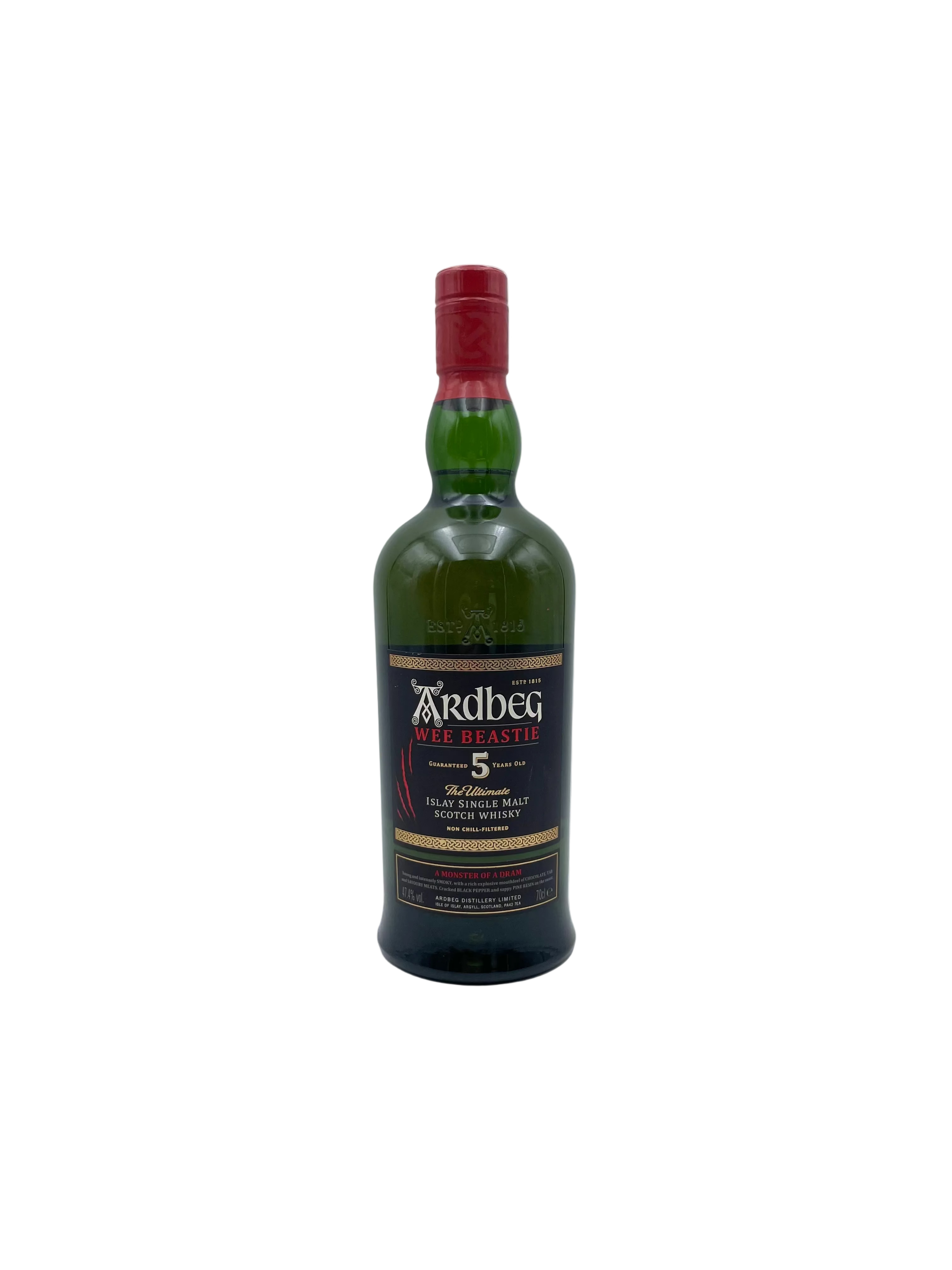 Ardbeg - 5 YO Wee Beastie Islay Single Malt Scotch Whisky - Bottl. 2020