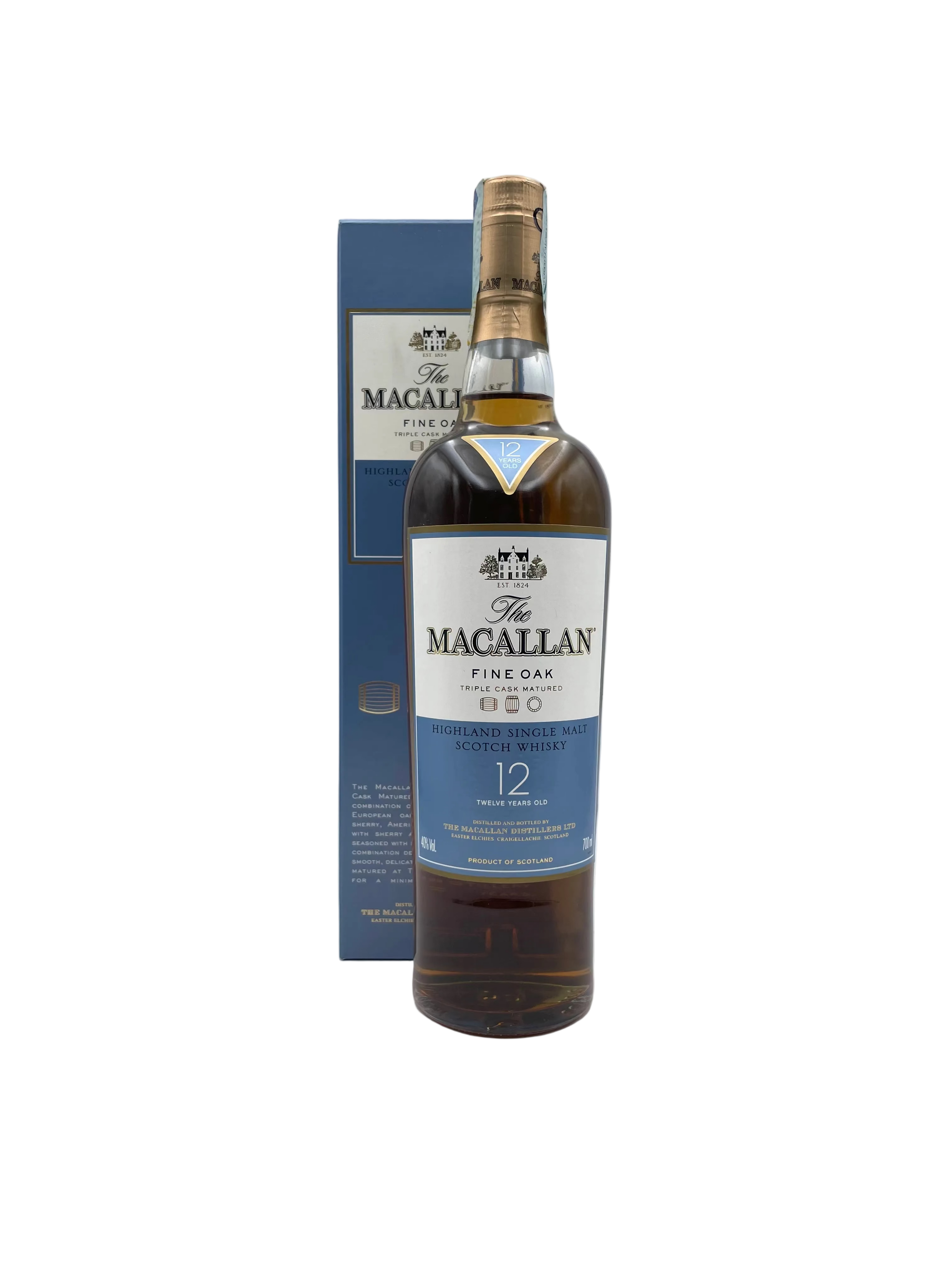 Macallan - 12 YO Fine Oak Highland Single Malt Scotch Whisky - Anni '00s