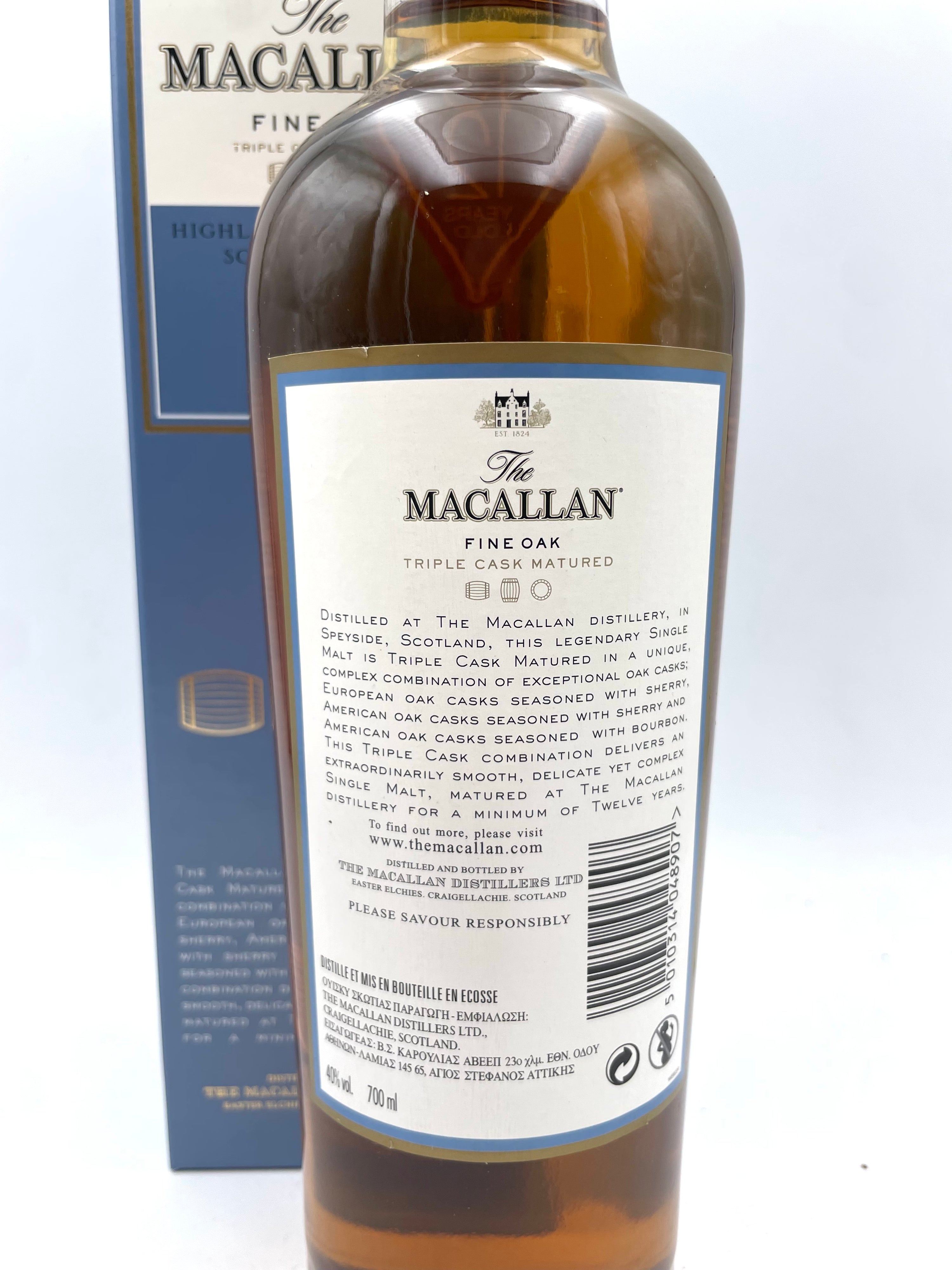 Macallan - 12 YO Fine Oak Highland Single Malt Scotch Whisky - 2000s