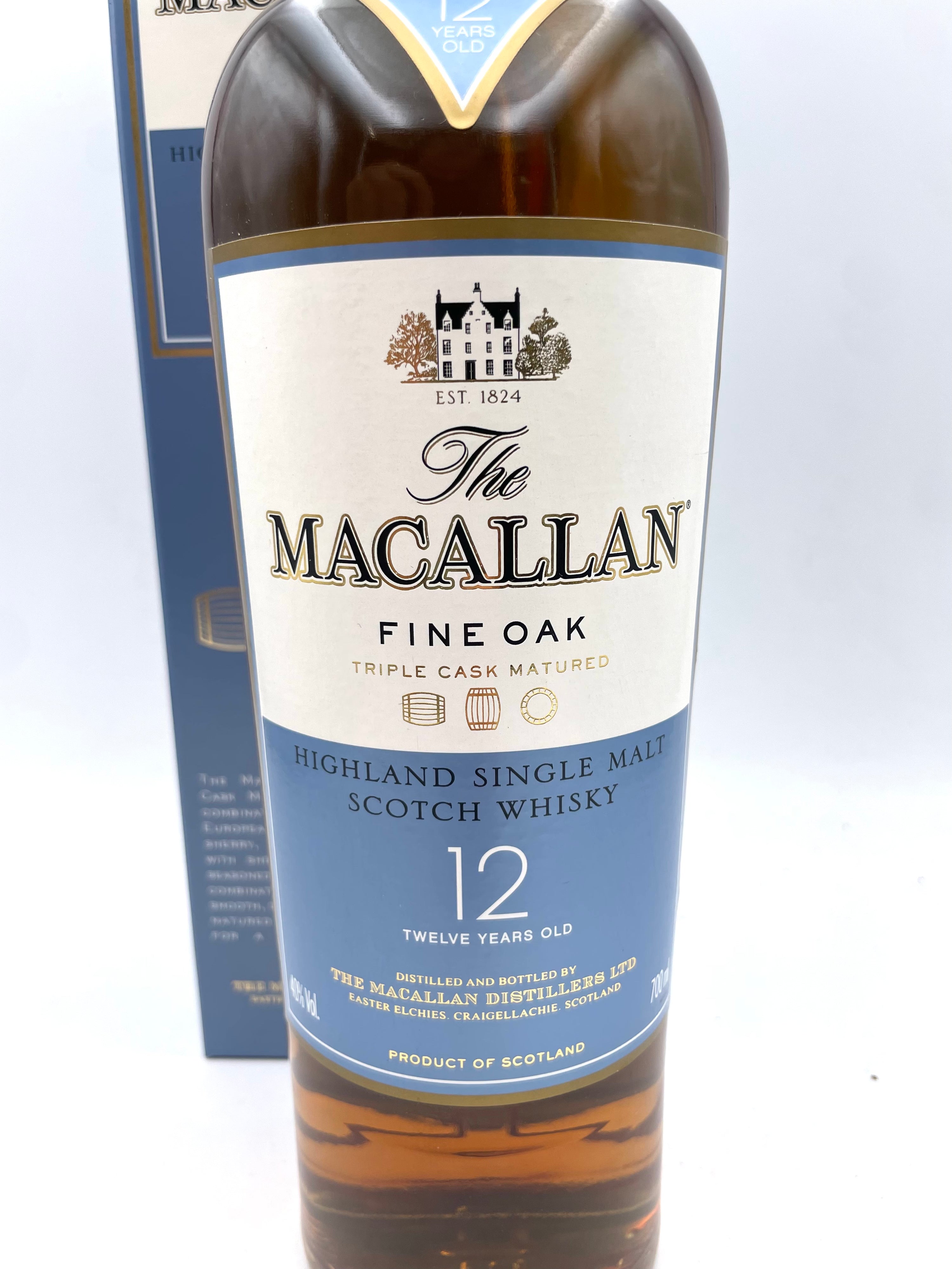 Macallan - 12 YO Fine Oak Highland Single Malt Scotch Whisky - 2000s