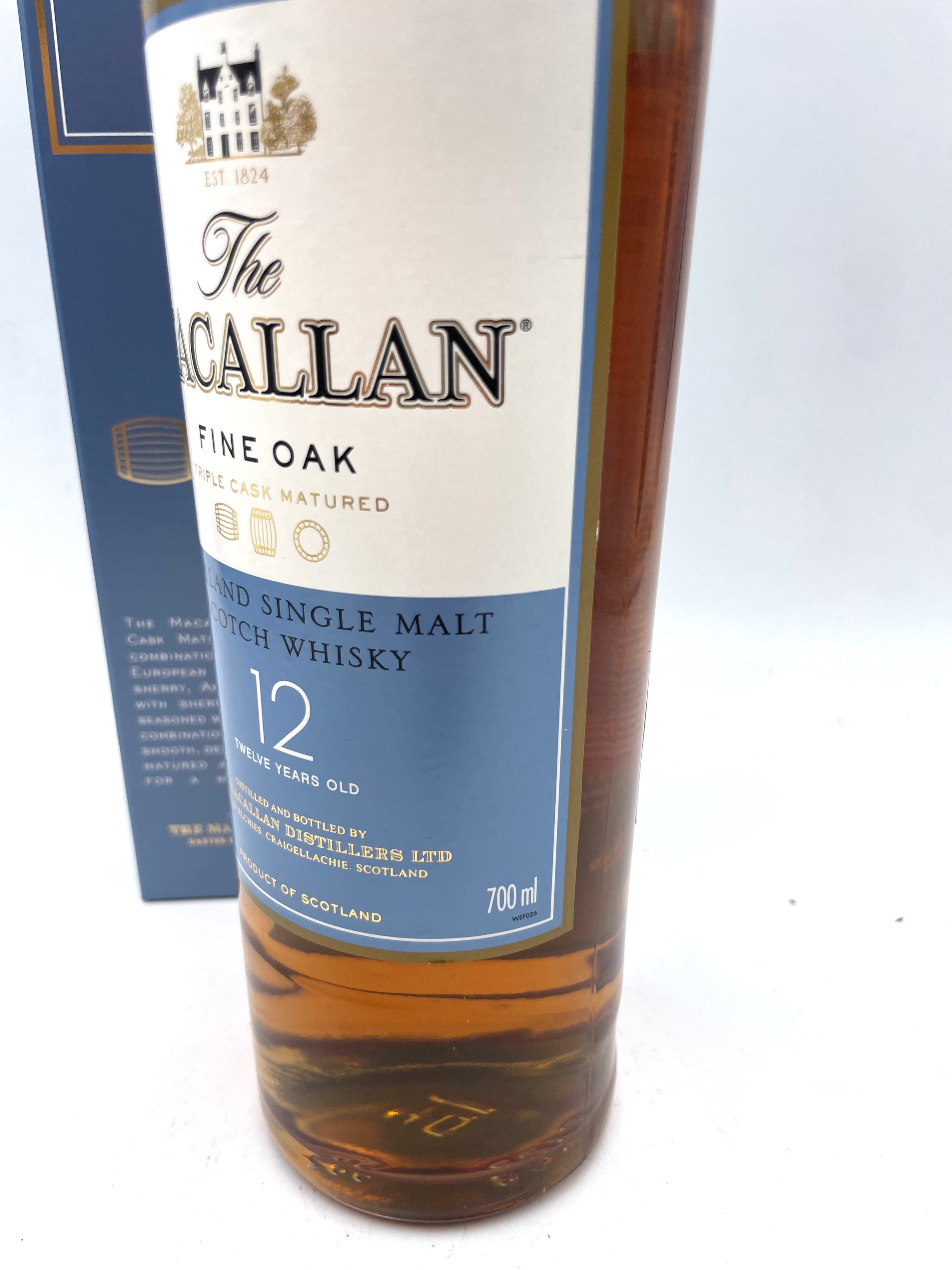 Macallan - 12 YO Fine Oak Highland Single Malt Scotch Whisky - 2000s