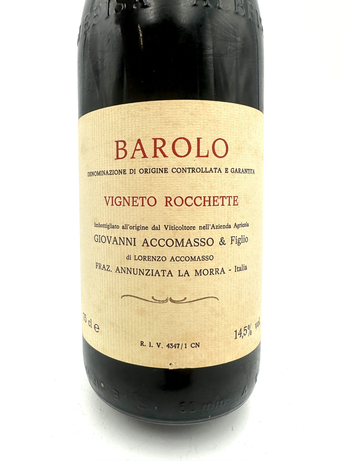 1990 - Cav. Lorenzo Accomasso - Barolo Rocchette Vineyard
