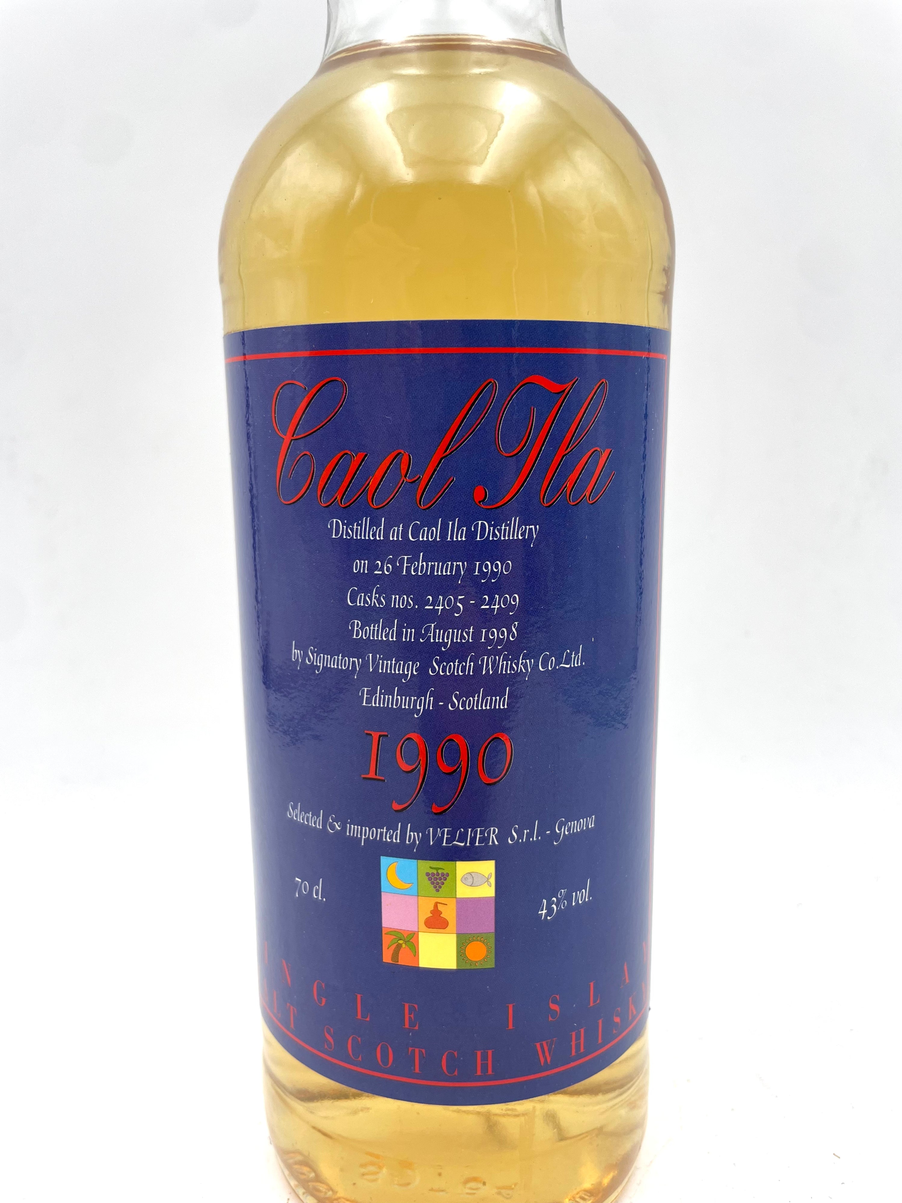 1990 - Caol Ila - Single Islay Malt Scotch Whisky - Selected Velier - Bottl. 1998
