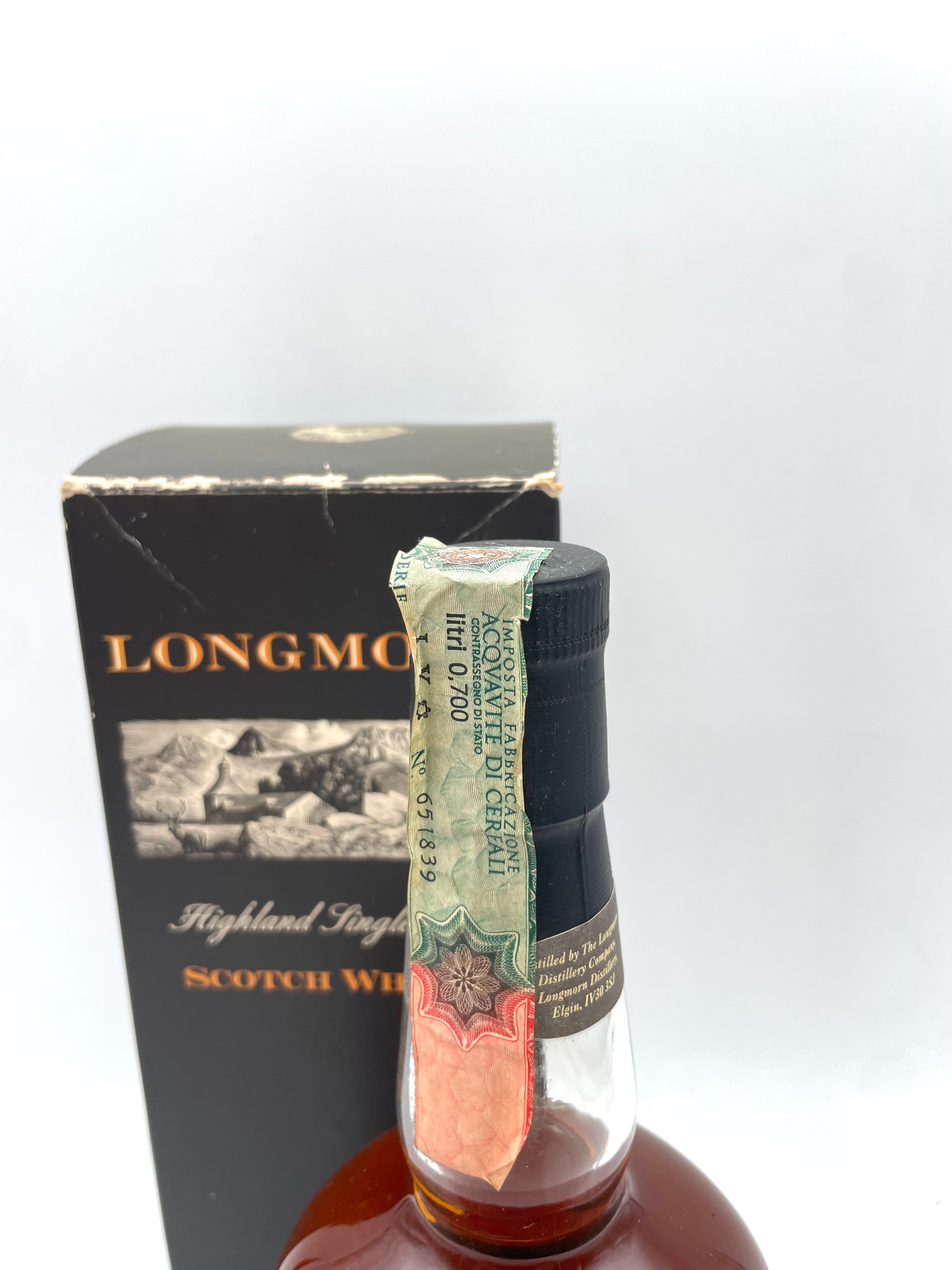 Longmorn - 15 YO Highland Single Malt Scotch Whisky - 1990s