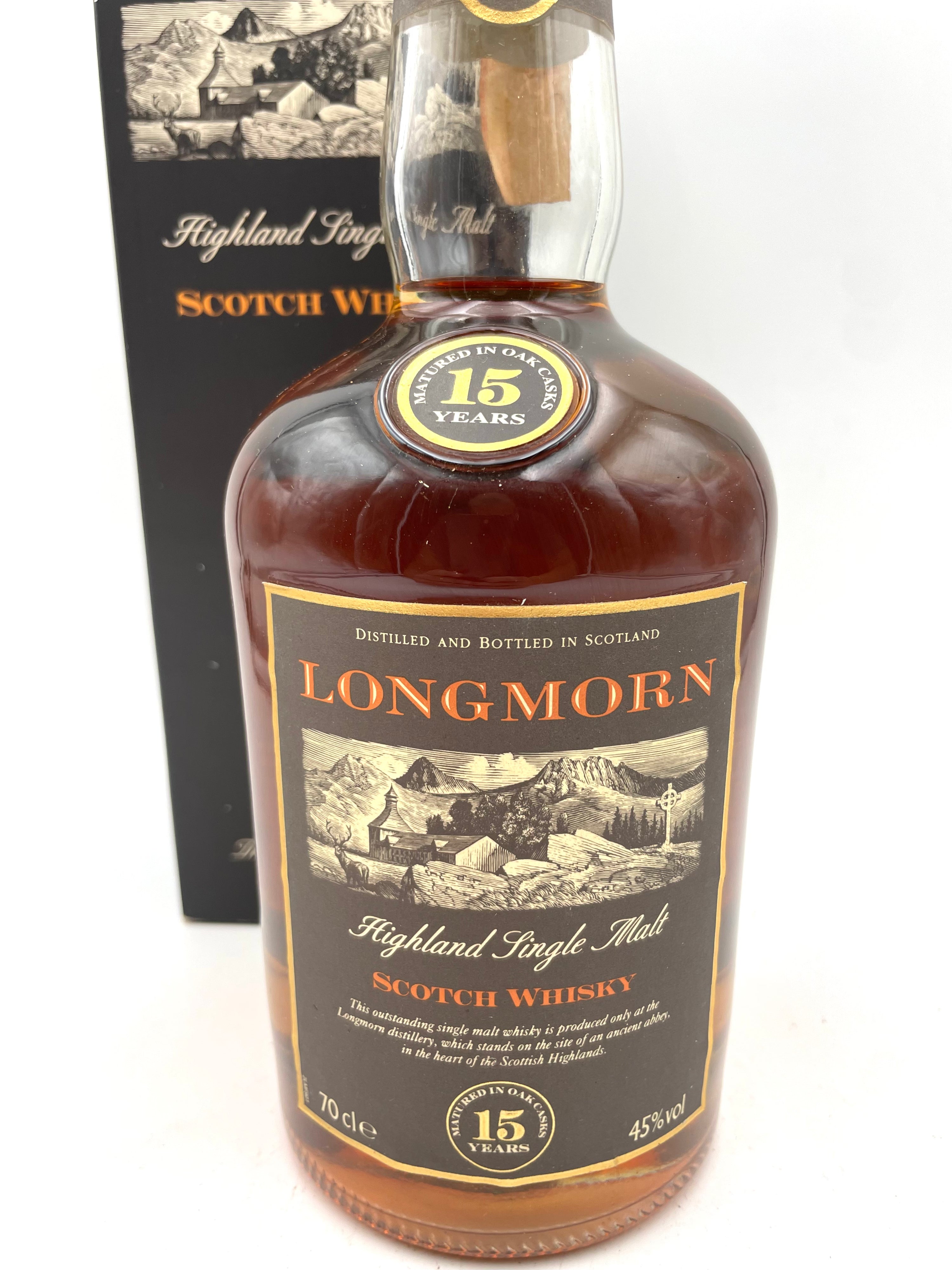 Longmorn - 15 YO Highland Single Malt Scotch Whisky - Anni '90s