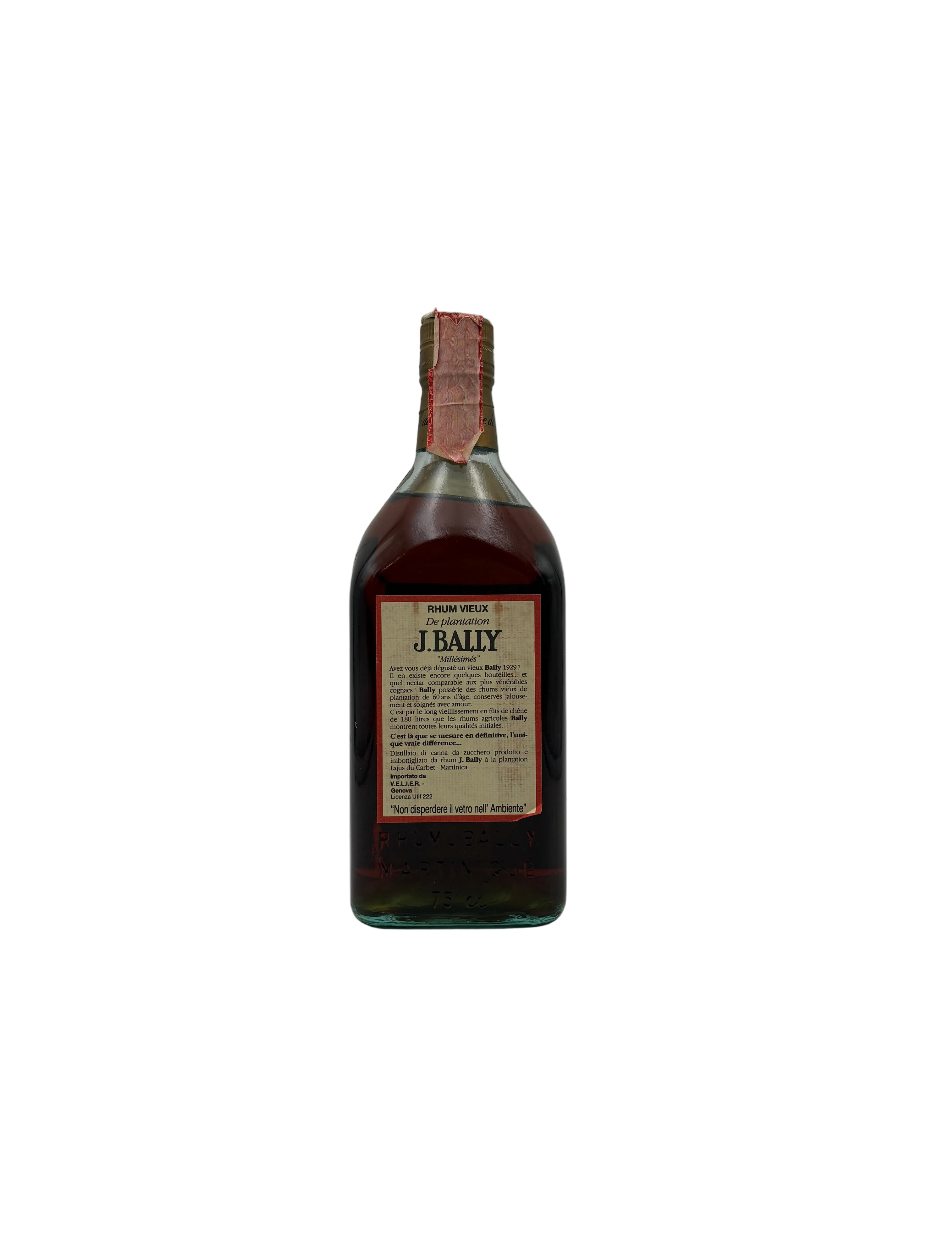 1985 - J. Bally - Rhum Vieux Millésime