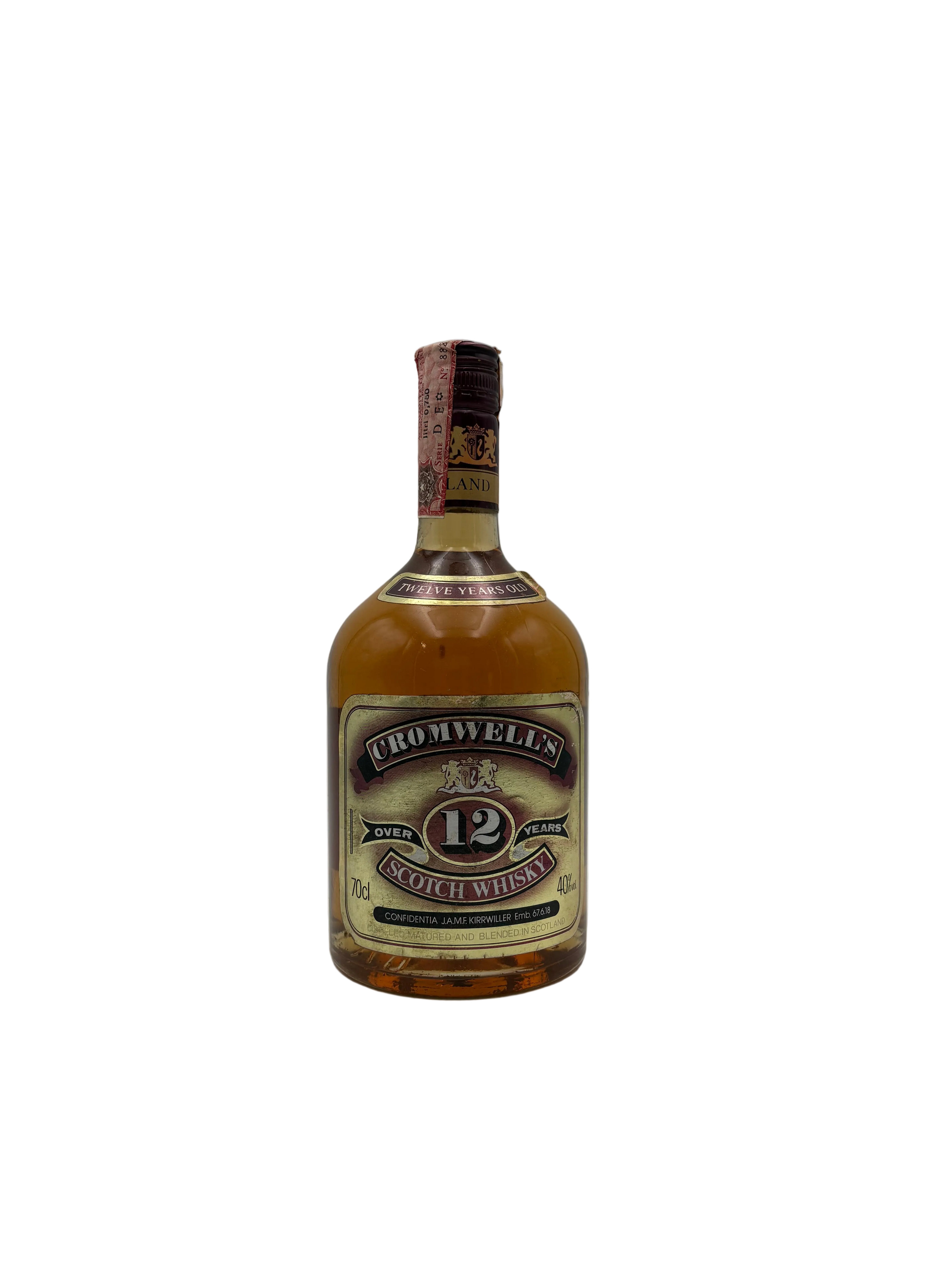 Cromwell’s - 12 Years Old Scotch Whisky - 1980s