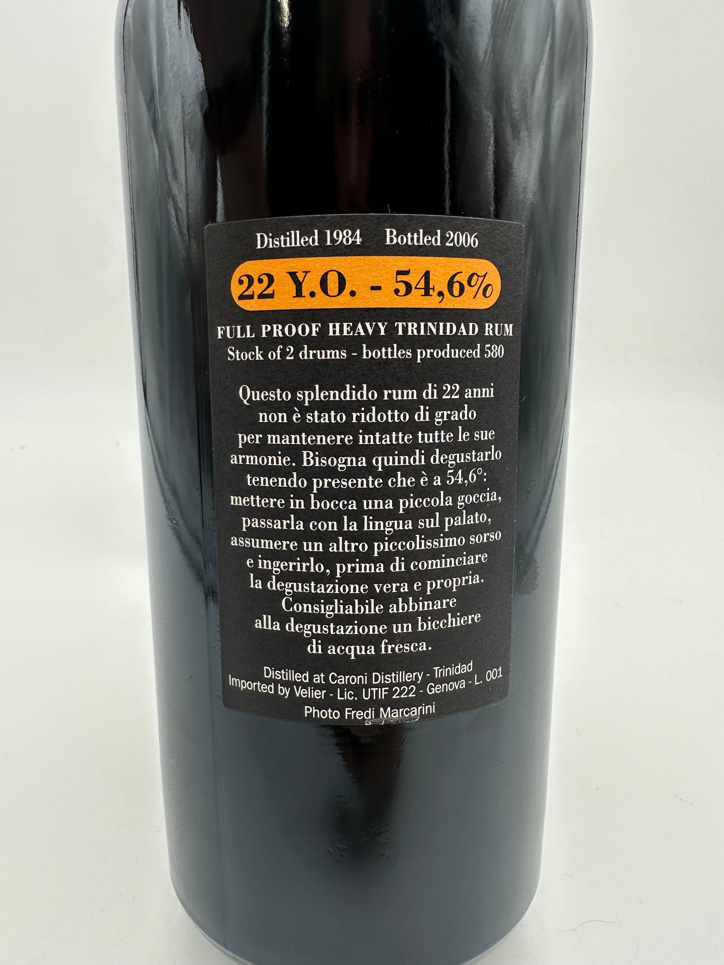 1984 - Caroni - 22 years old Full Proof Trinidad Rum - Velier