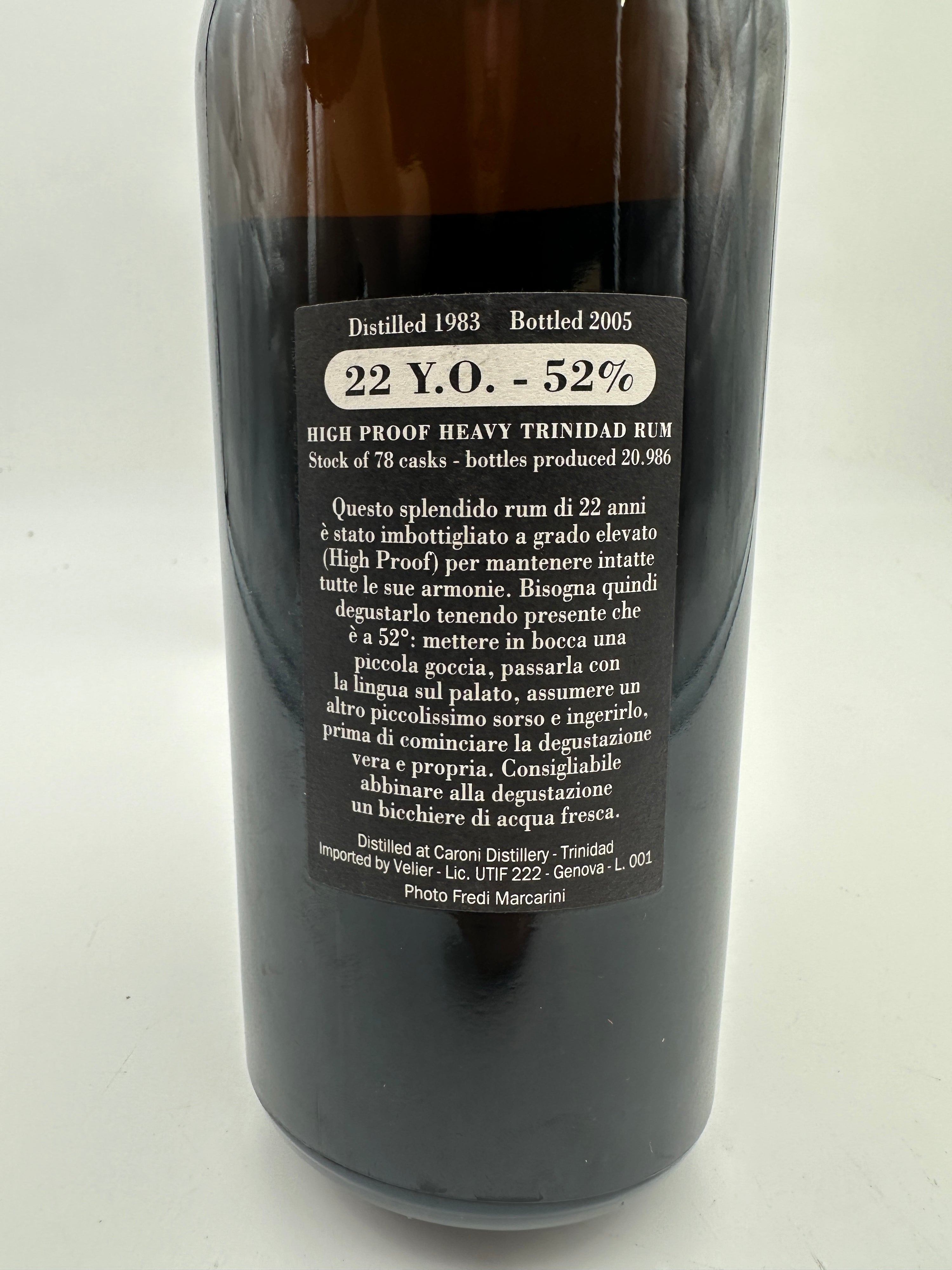 1983 - Caroni - 22 Years Old Full Proof Trinidad Rum - Velier