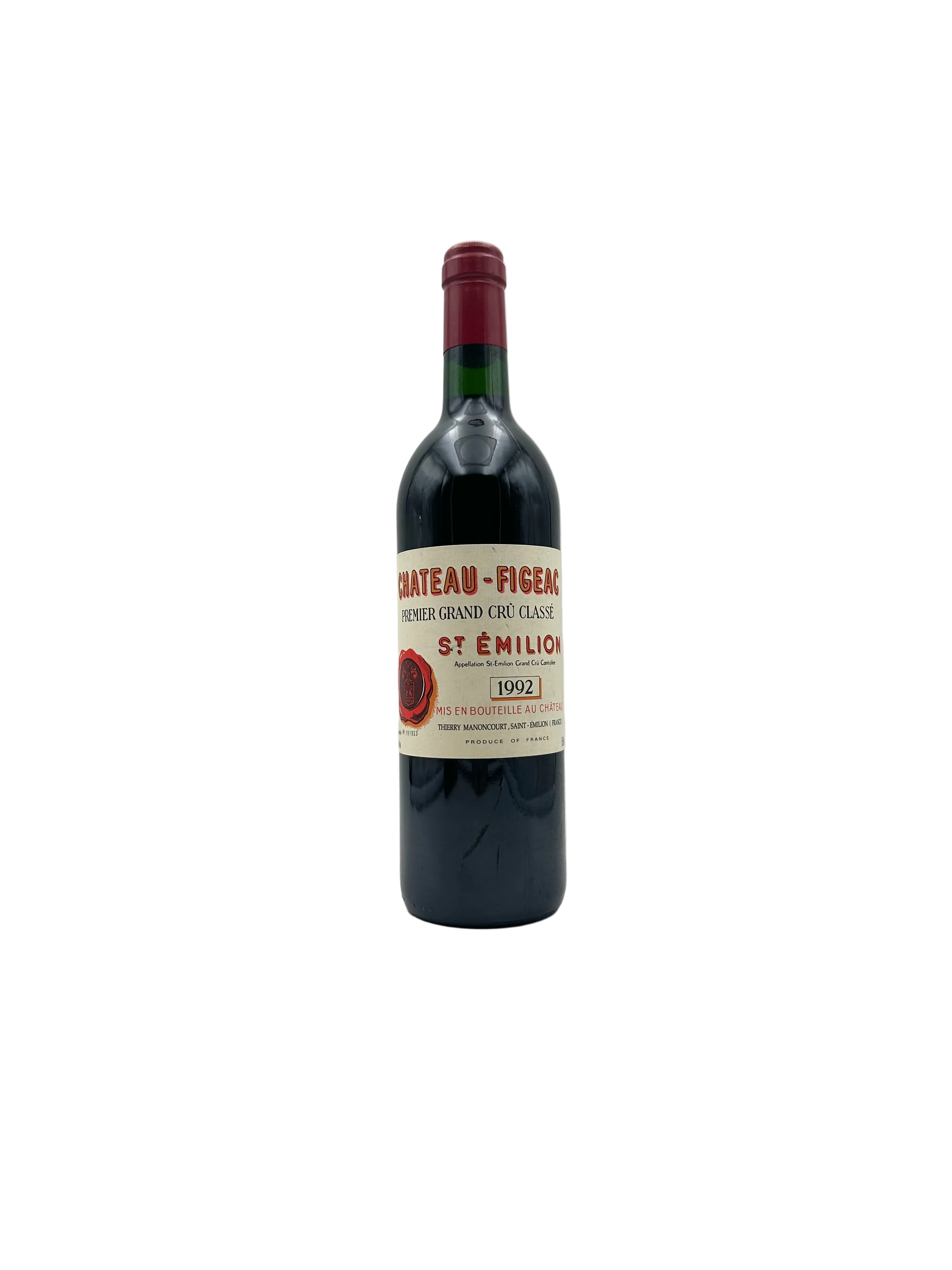 1992 - Chateau Figeac - Premier Grand Cru Classé