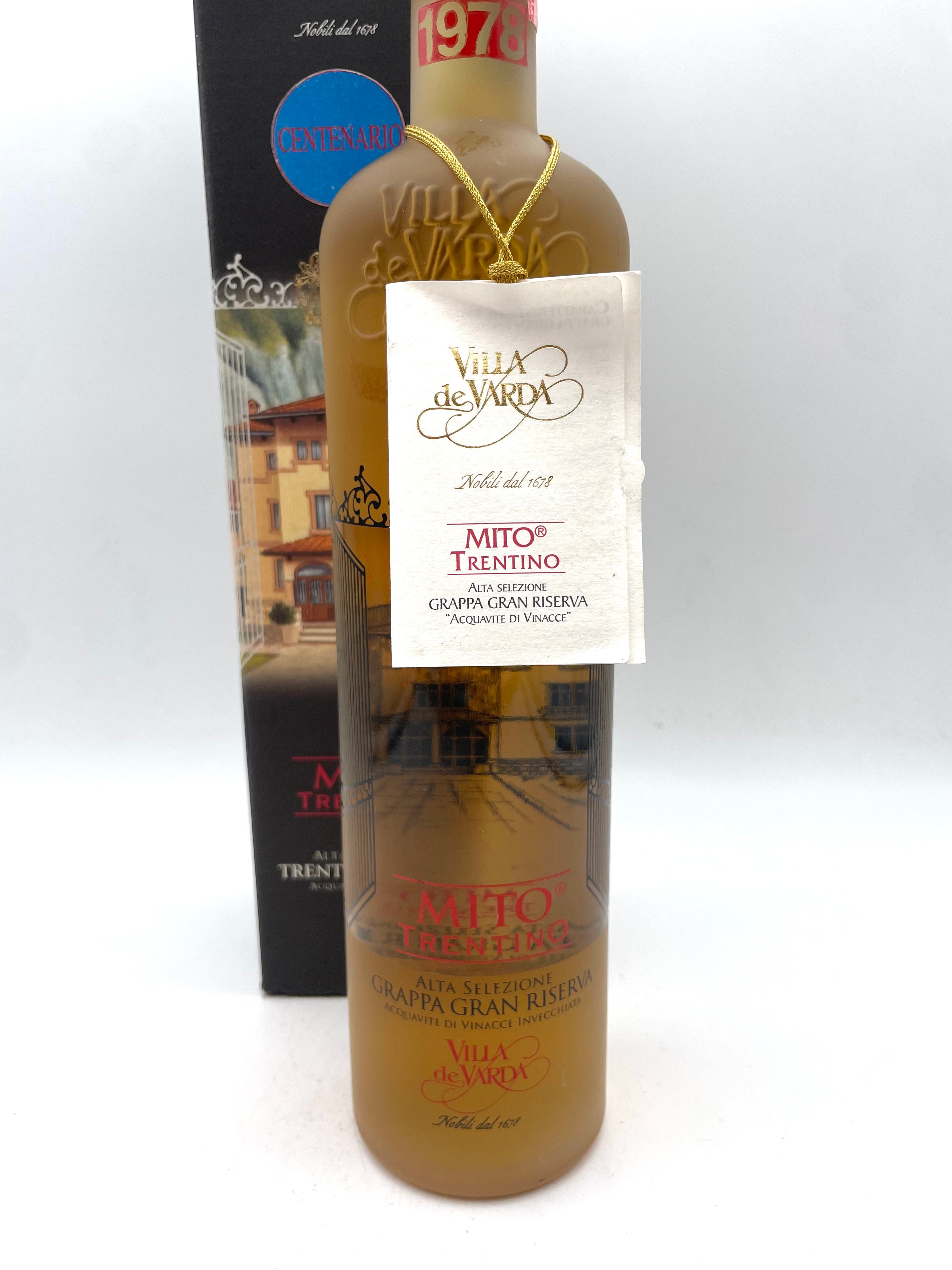 Villa de Varda - Grappa Gran Riserva Mito Trentino - 1990s