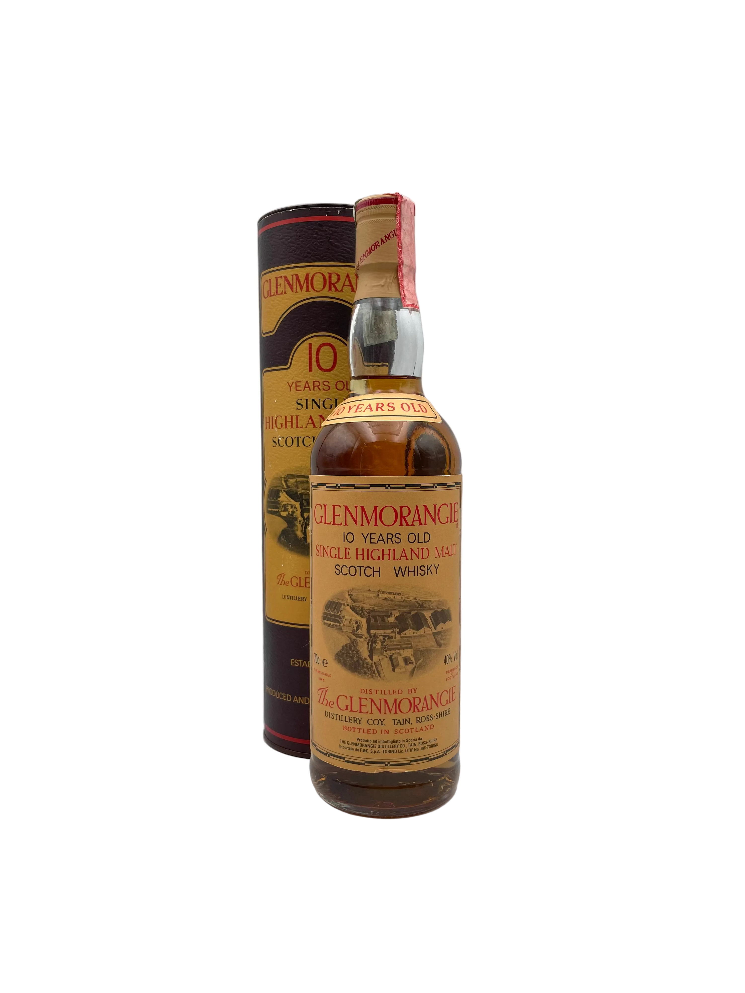 Glenmorangie - 10 YO Single Highland Malt Scotch Whisky - Anni '90s