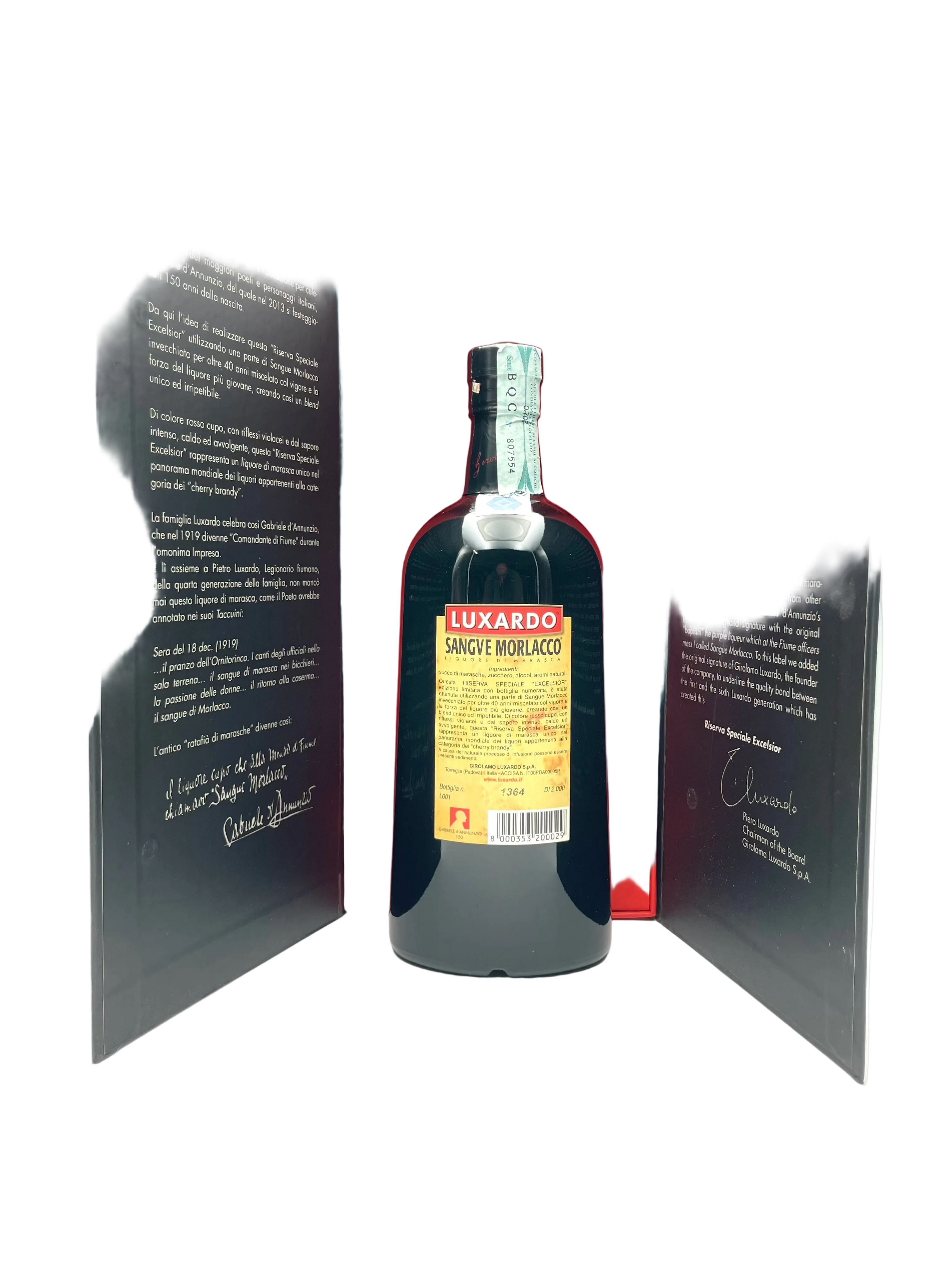 Luxardo - Sangue Morlacco Riserva Speciale Excelsior - Special Edition Gabriele d'Annunzio 150° - Anni '00s