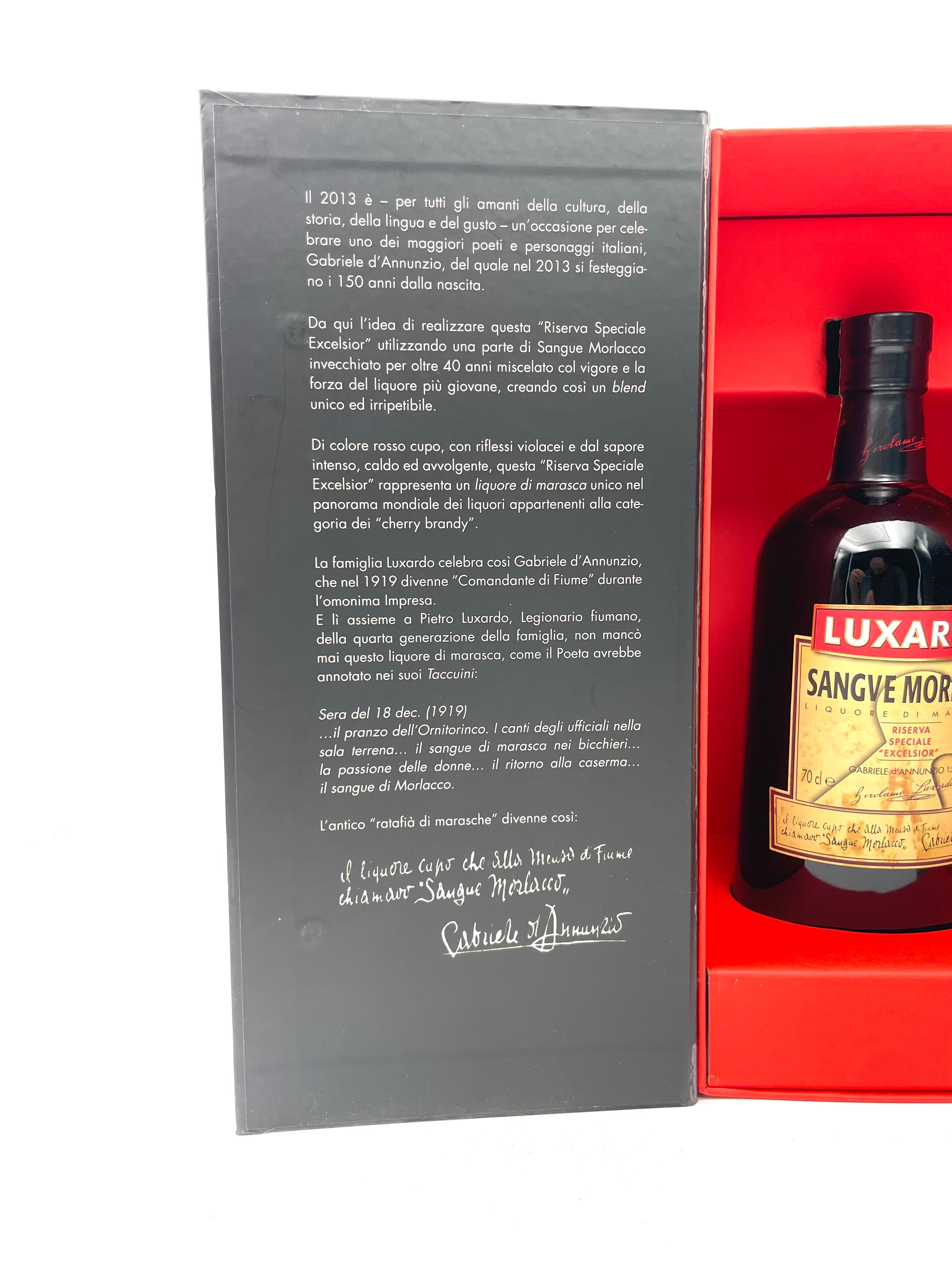 Luxardo - Sangue Morlacco Special Reserve Excelsior - Gabriele d'Annunzio 150th Anniversary Special Edition - 2000s