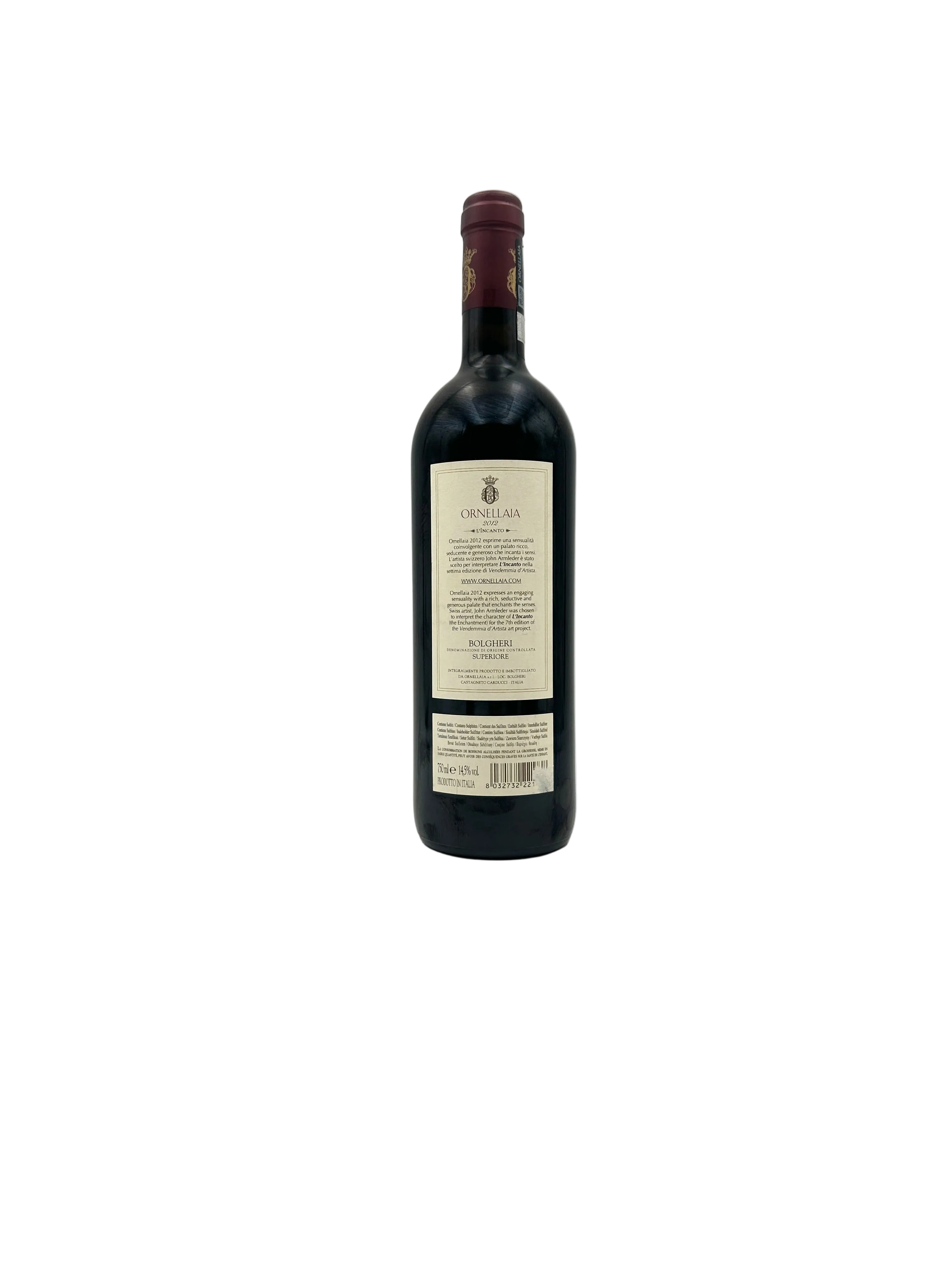 2012 - Ornellaia - Bolgheri Superiore - L'Incanto Vendemmia d'Artista