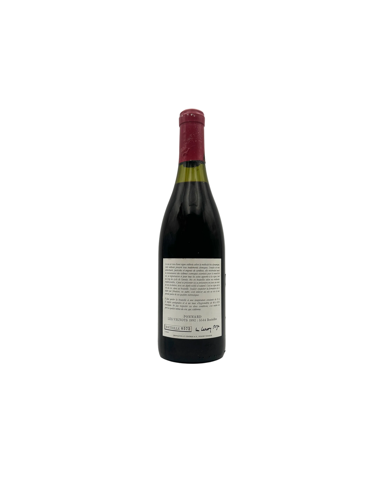 1992 - Leroy - Pommard Les Vignots