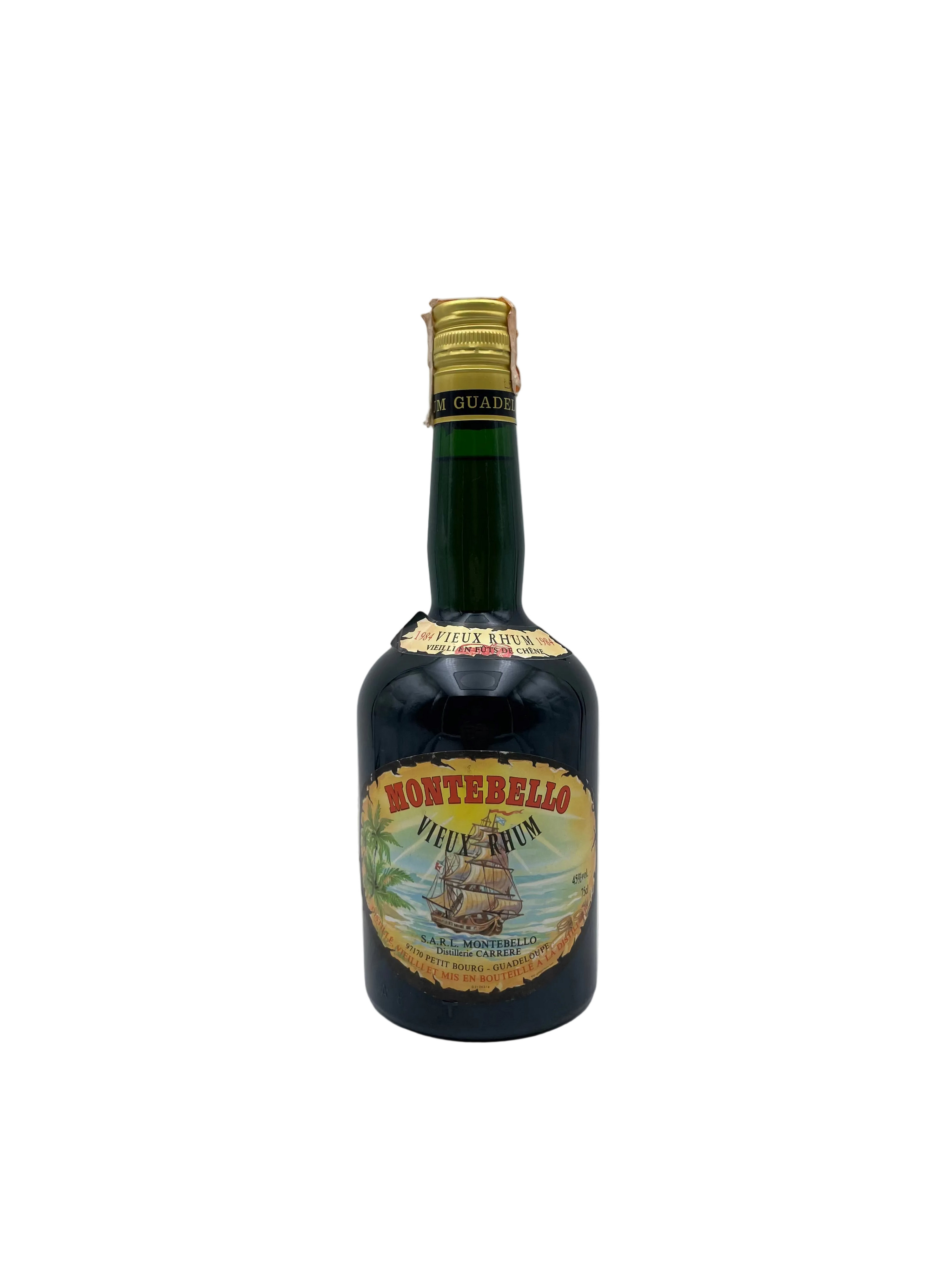 1984 - Montebello - Rare Rhum Vieux Vieilli En Futs De Chene