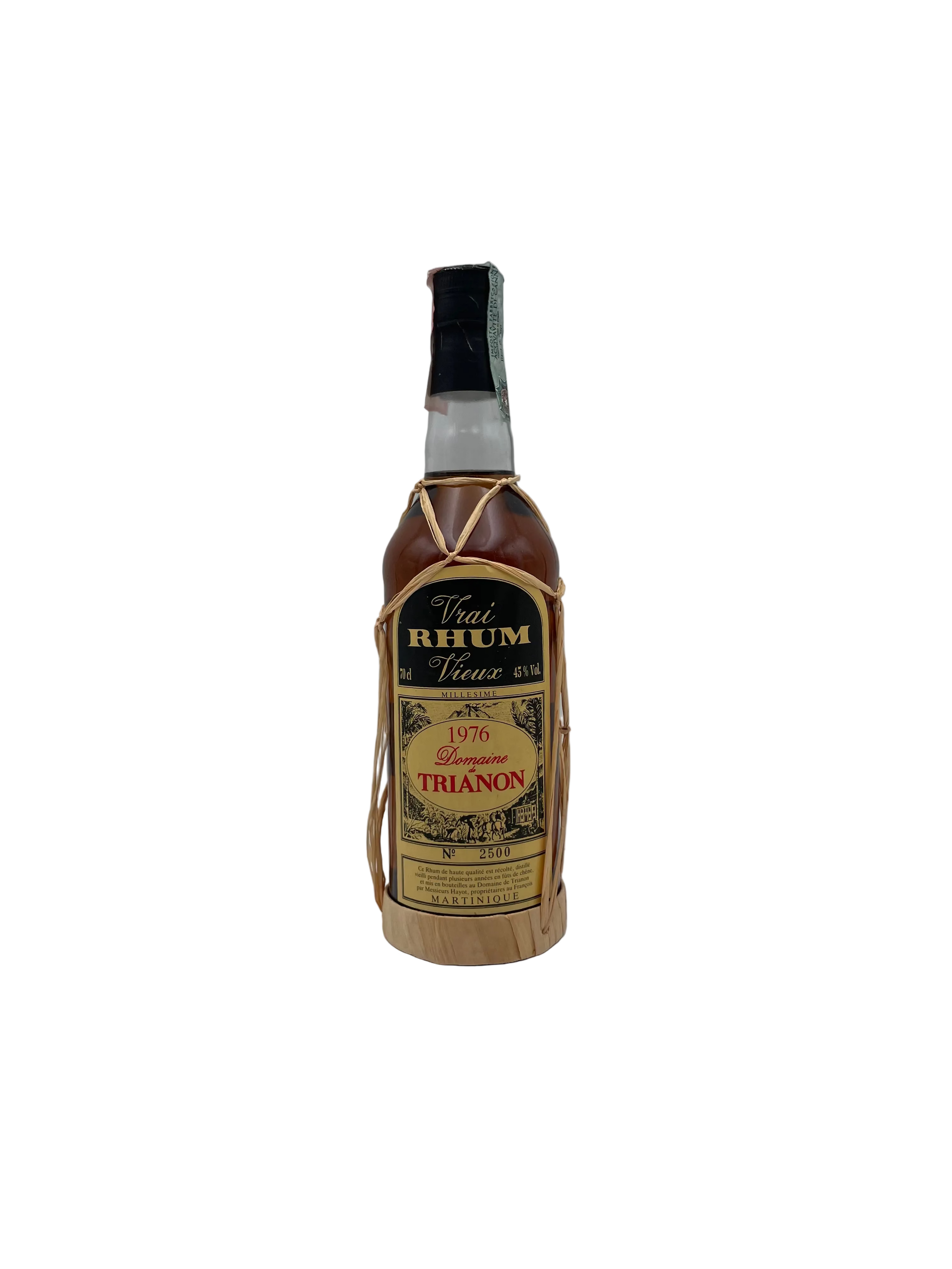 1976 - Domaine de Trianon - Vrai Rhum Vieux