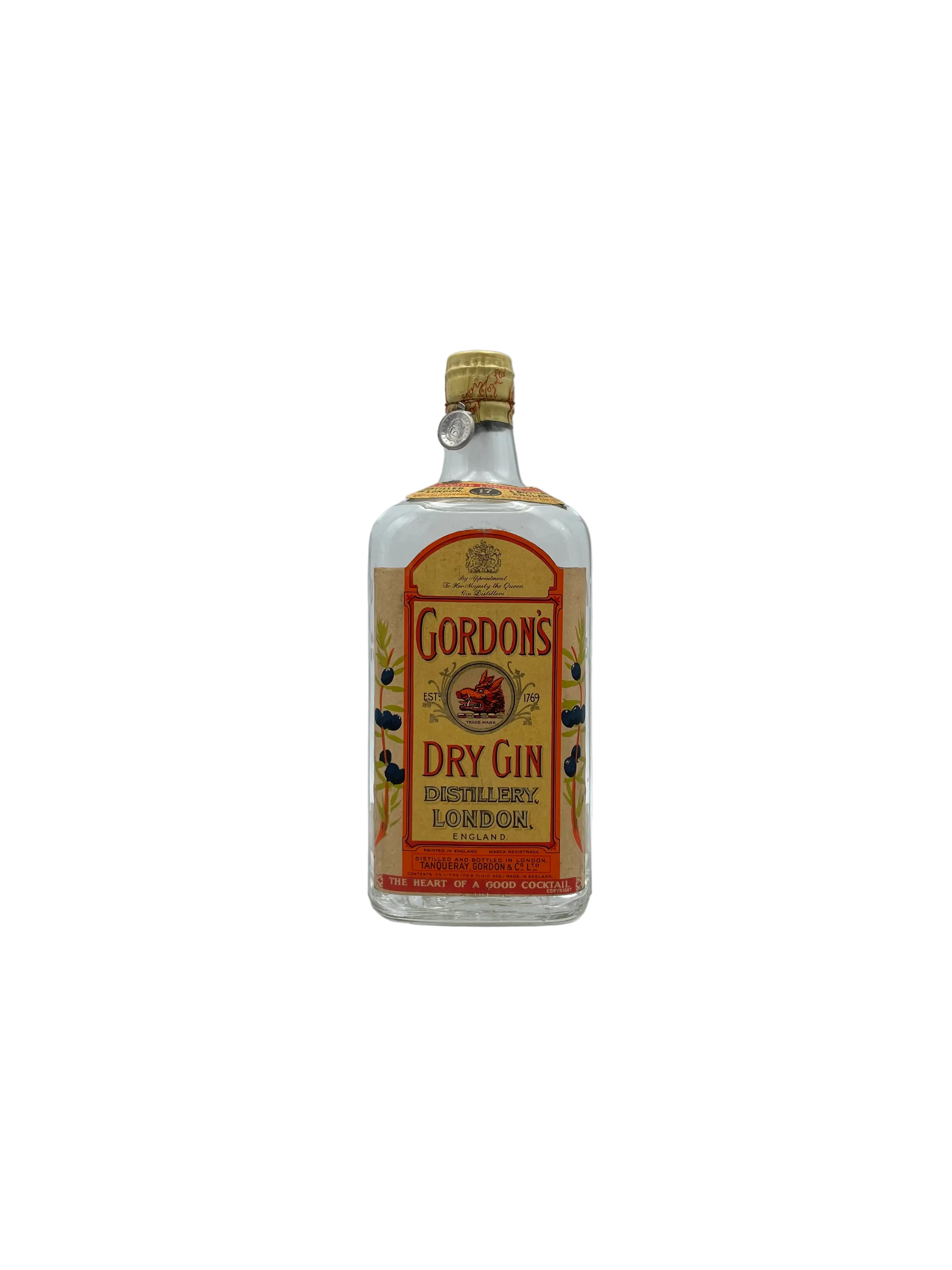 Gordon's - London Dry Gin - Sigillo Stella Anni '50s