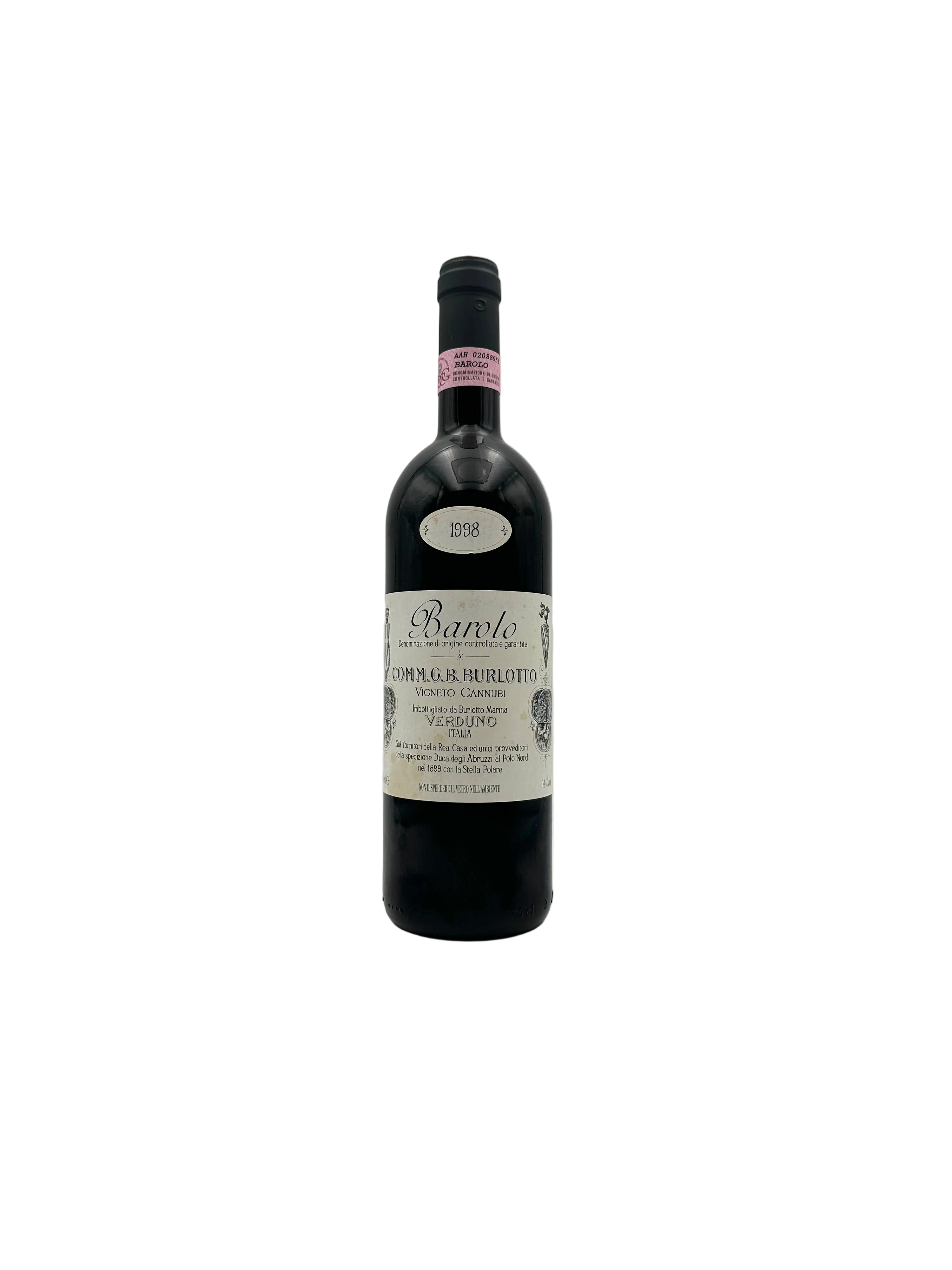 1998 - Comm. G.B. Burlotto - Barolo Cannubi