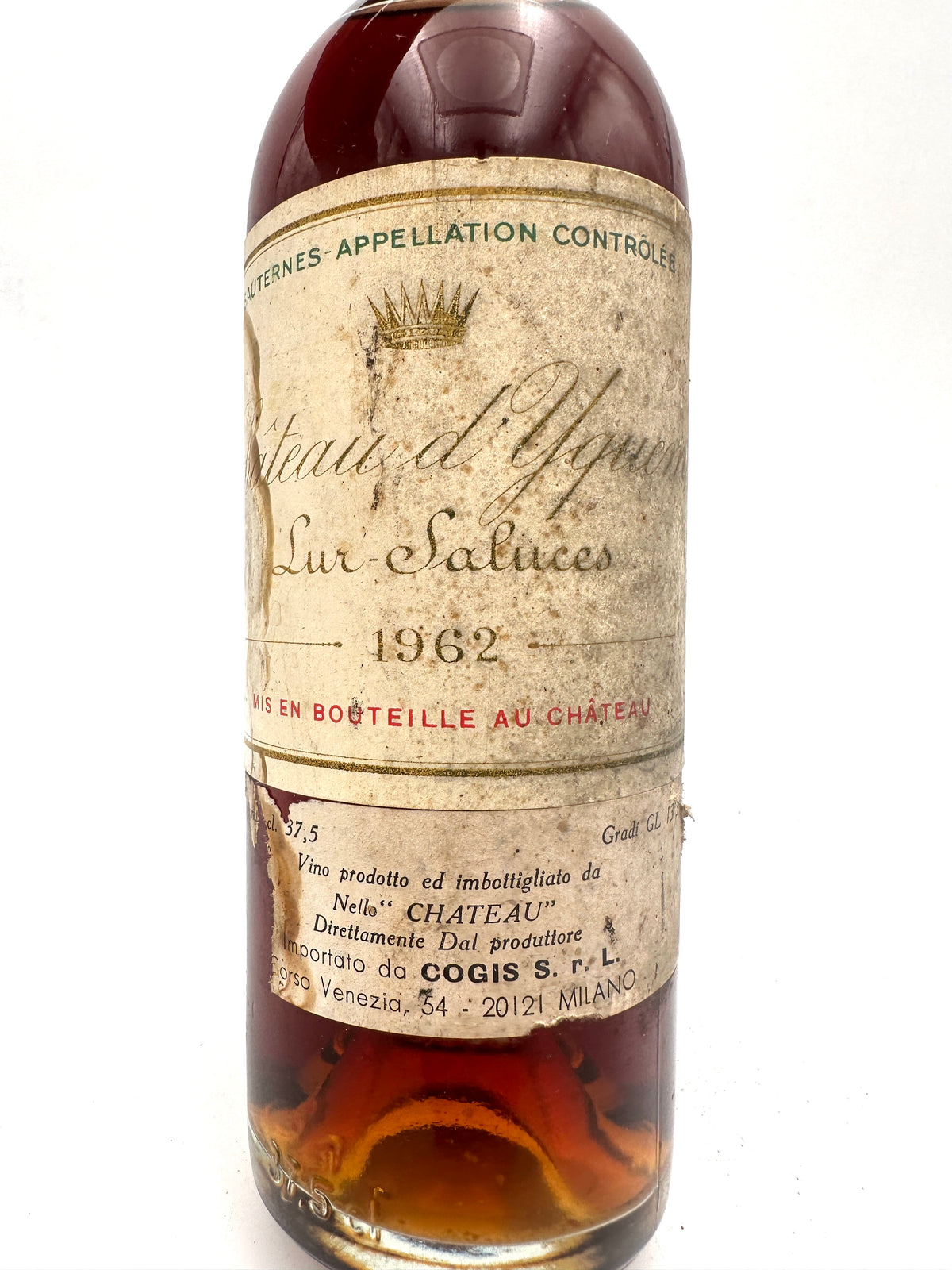 1962 - Chateau d'Yquem - Sauternes - 0.375L