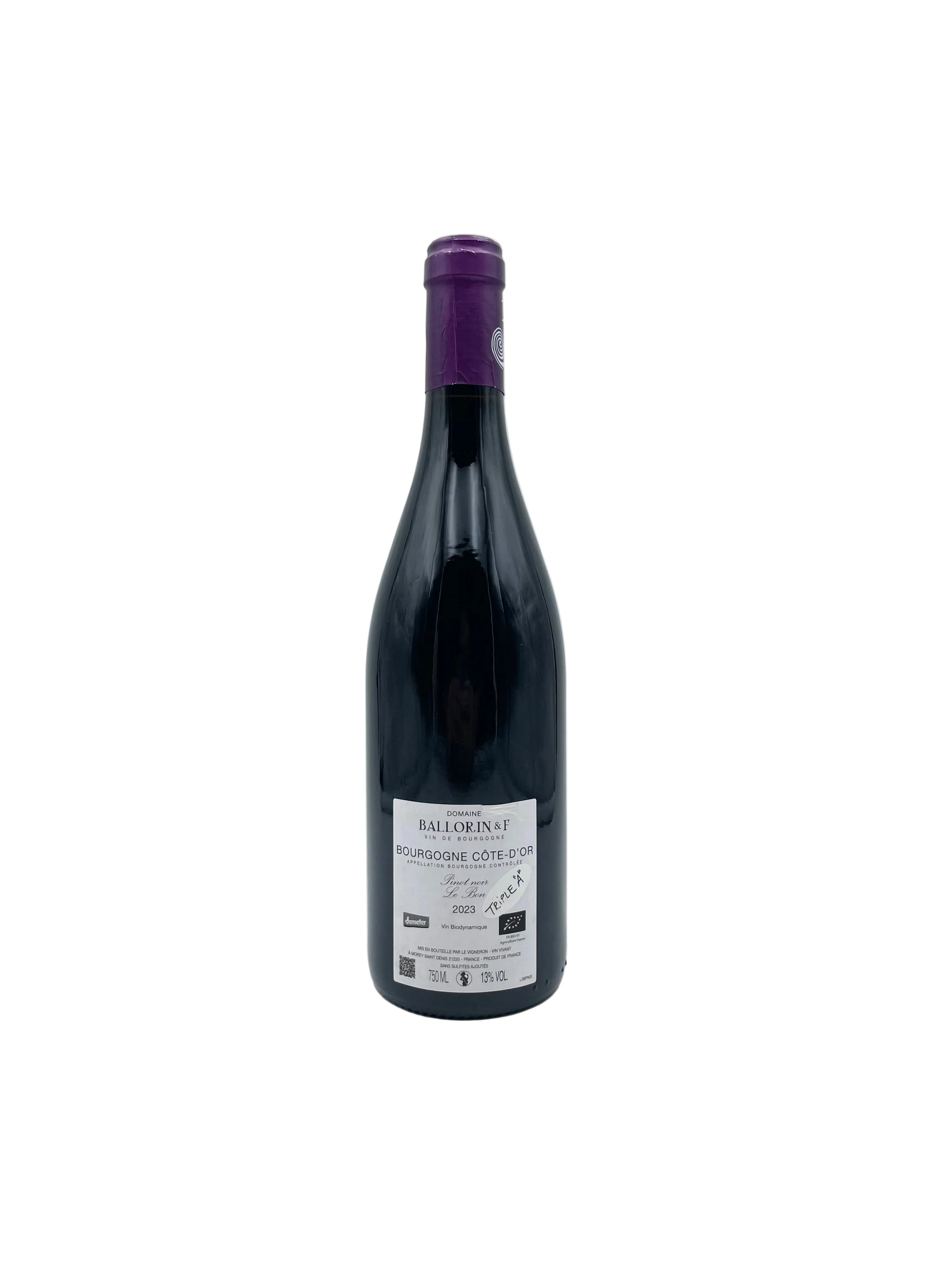 2023 - Domaine Ballorin - Bourgogne Pinot Noir Le Bon
